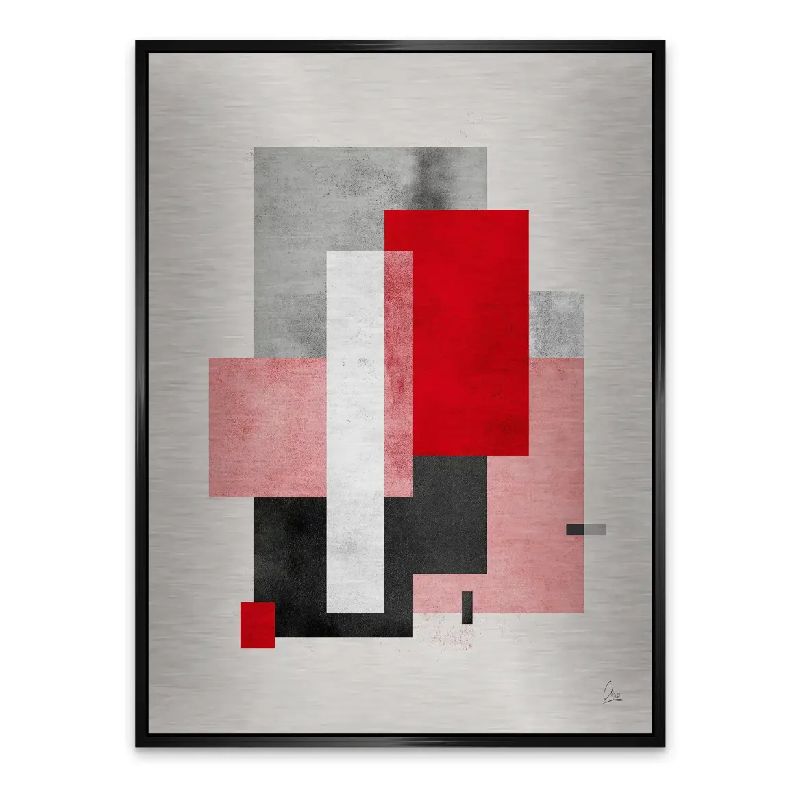 Geometric Aura Alu Gebürstet Bild