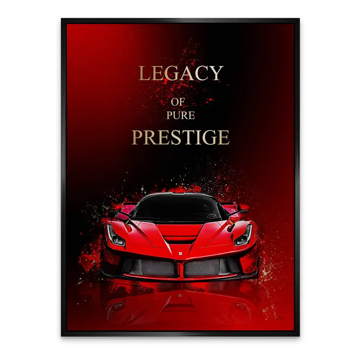 Red Prestige Ferrari Alu Gebürstet Bild