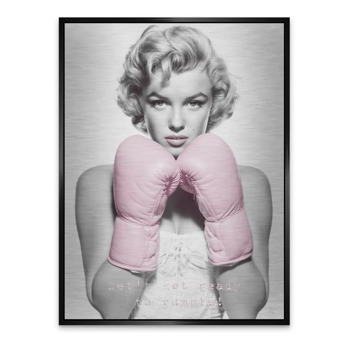 Boxing Marilyn Monroe Alu Gebürstet Bild