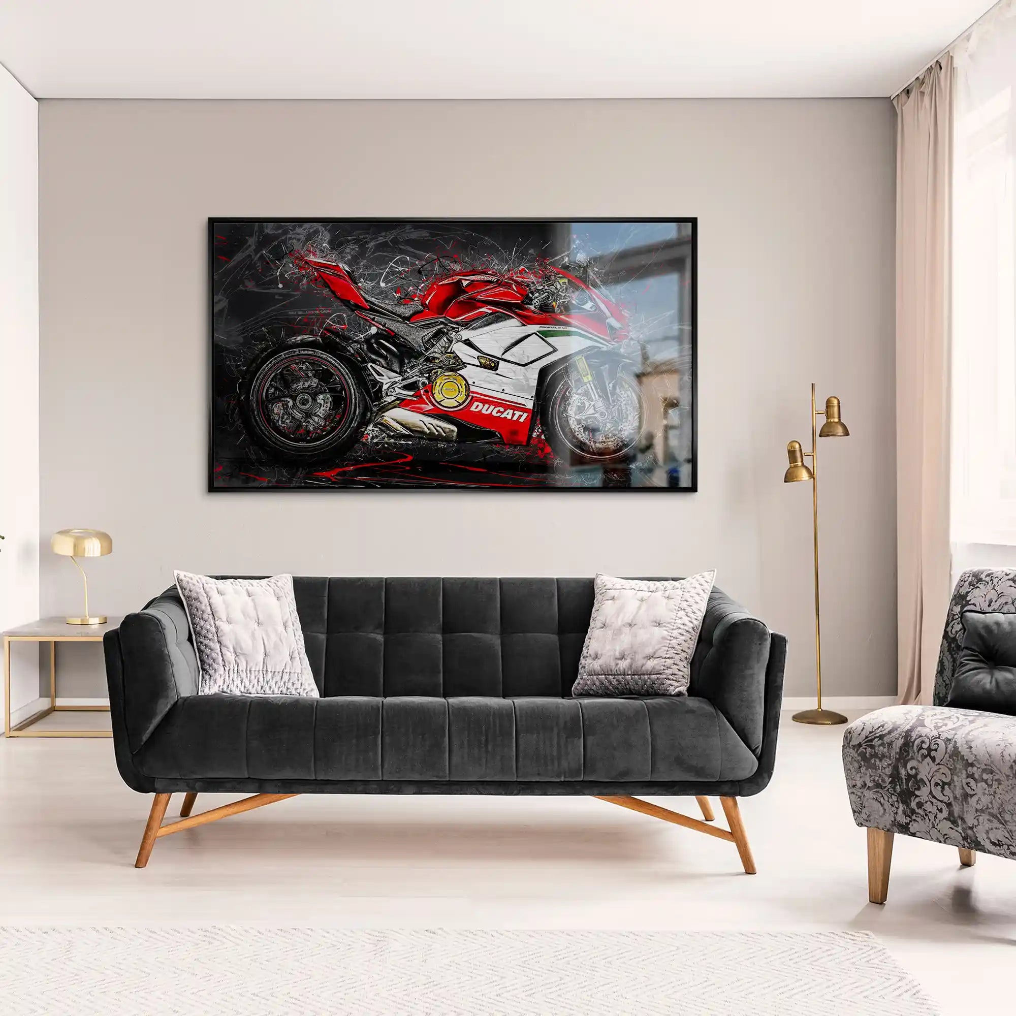 Ducati Panigale V4 Abstrakt Alu Gebürstet INGALERIE