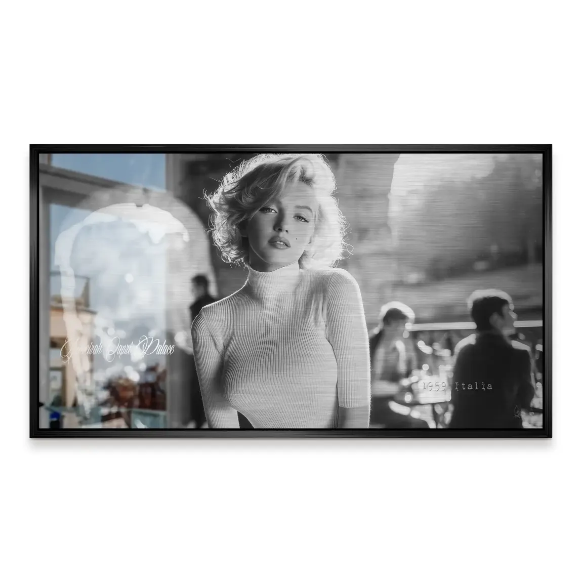 Marilyn Monroe Italia Aluminiumbild gebürstet