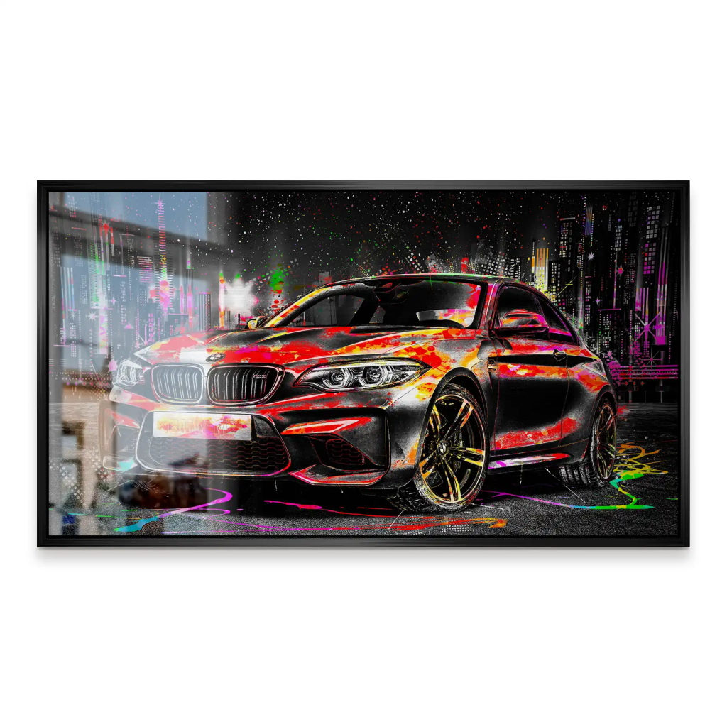 BMW M2 Pop Art Style Alu Gebürstet INGALERIE