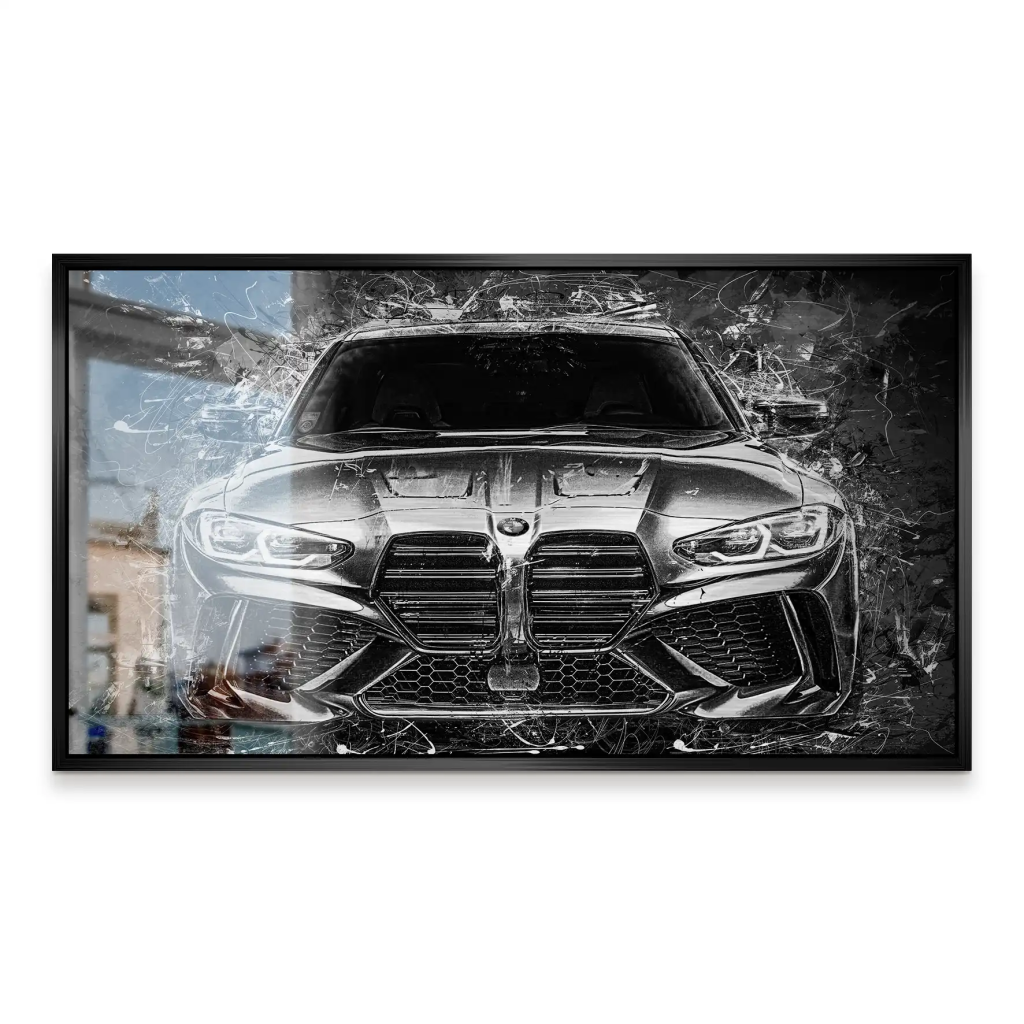 BMW M4 Abstrakt Black Style Alu Gebürstet INGALERIE