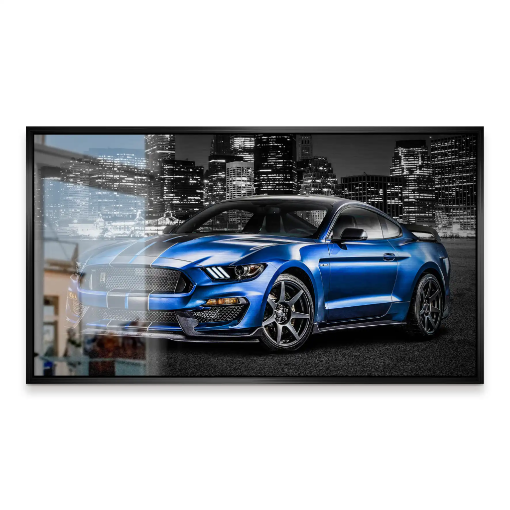 Ford Mustang Blue City Alu Gebürstet INGALERIE