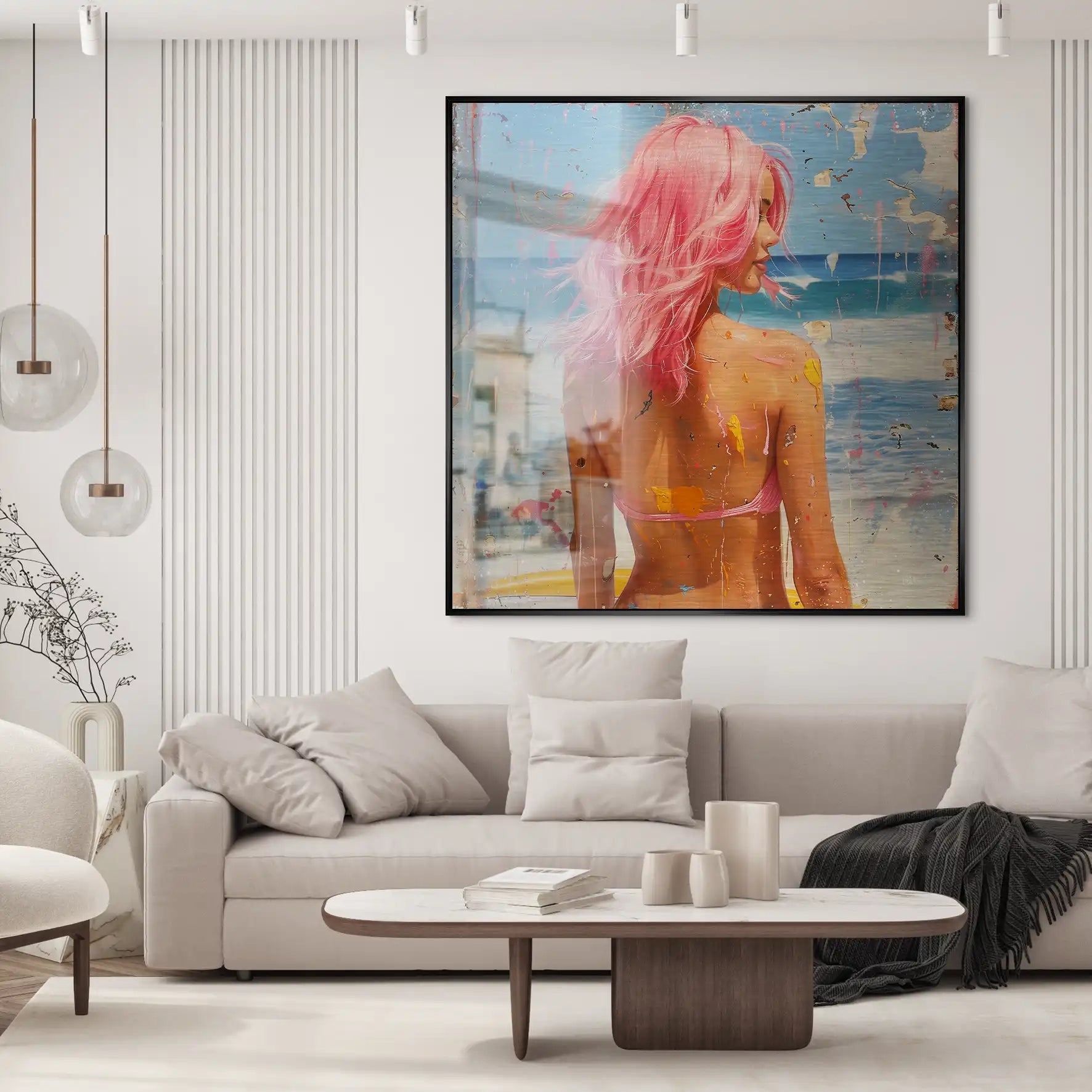 Beach Girl Nr.3 Alu Gebürstet Bild INGALERIE