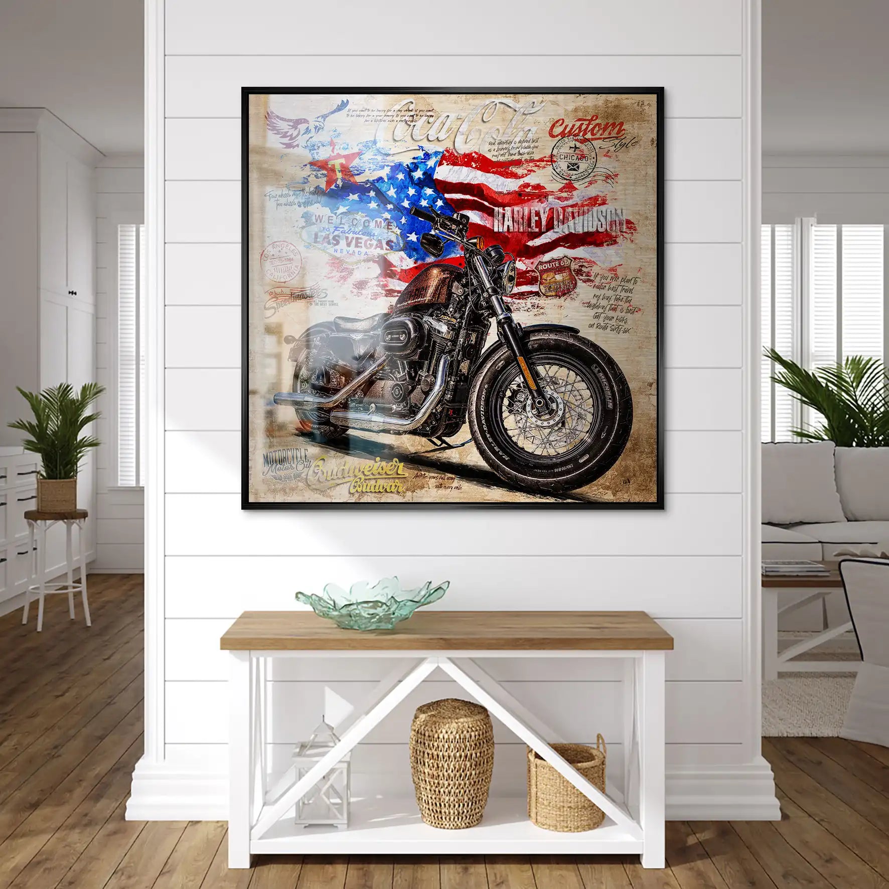 American Pulse auf gebürstetem Aluminium INGALERIE