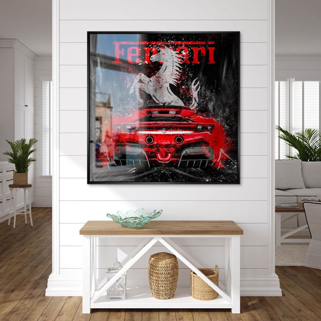 Ferrari SF90 Abstrakt Alu Gebürstet INGALERIE