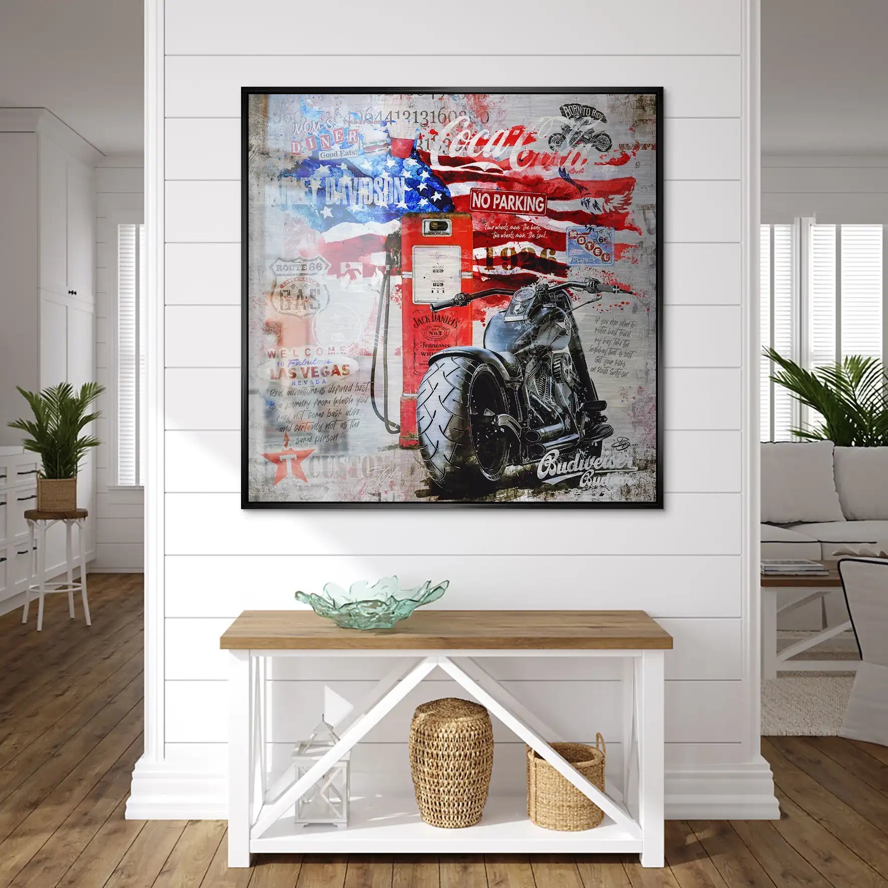 Ride the American Soul – Harley Alu gebürstet Bild INGALERIE