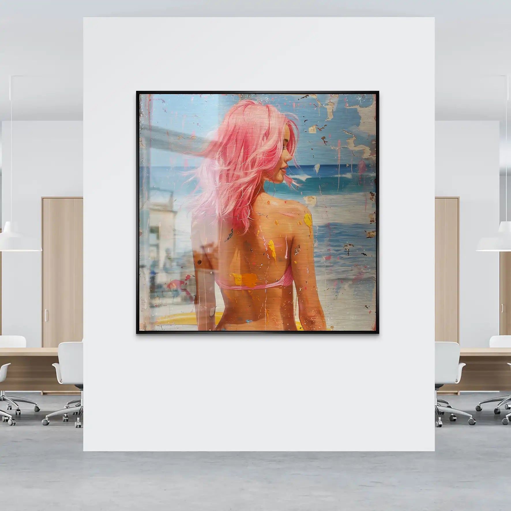 Beach Girl Nr.3 Alu Gebürstet Bild INGALERIE