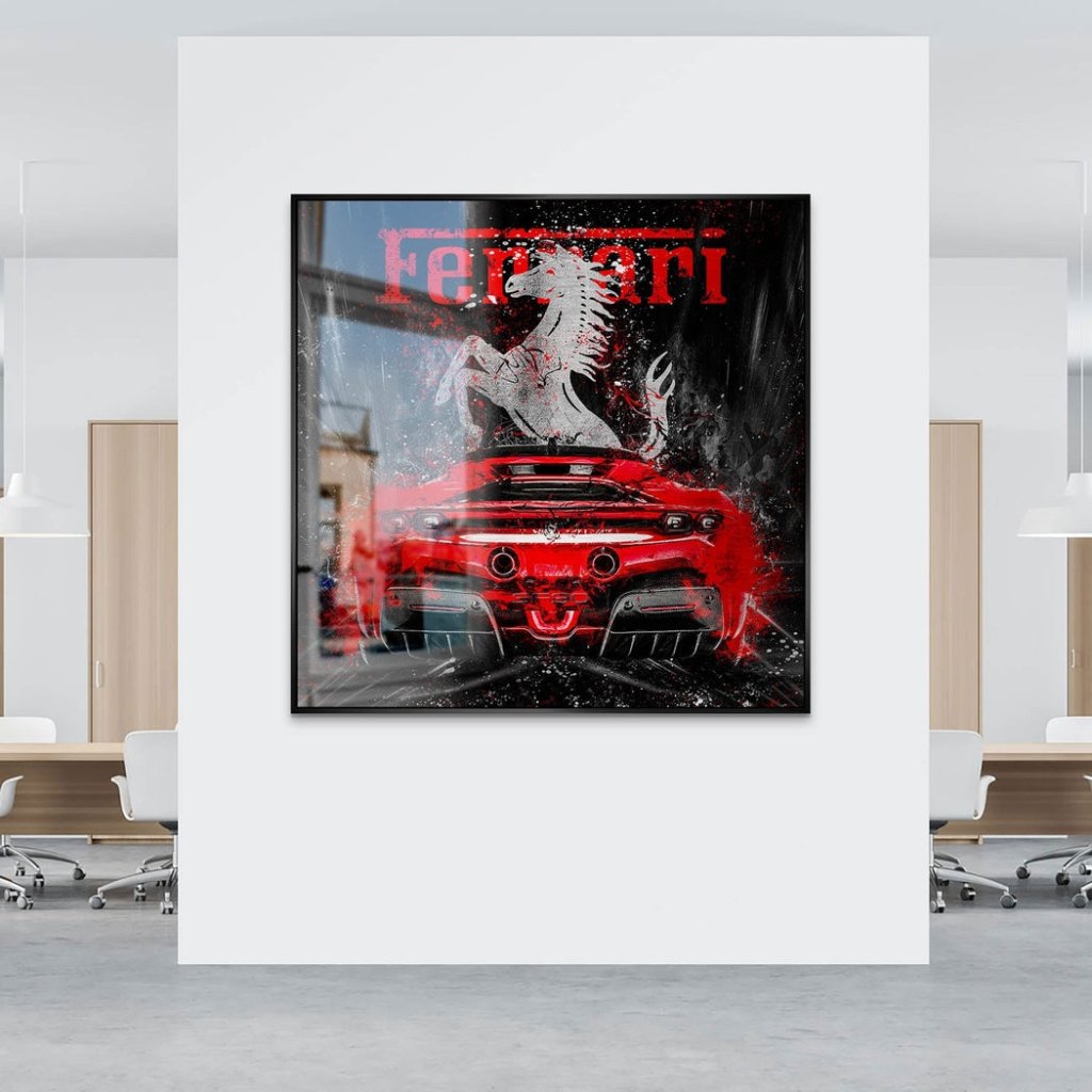 Ferrari SF90 Abstrakt Alu Gebürstet INGALERIE