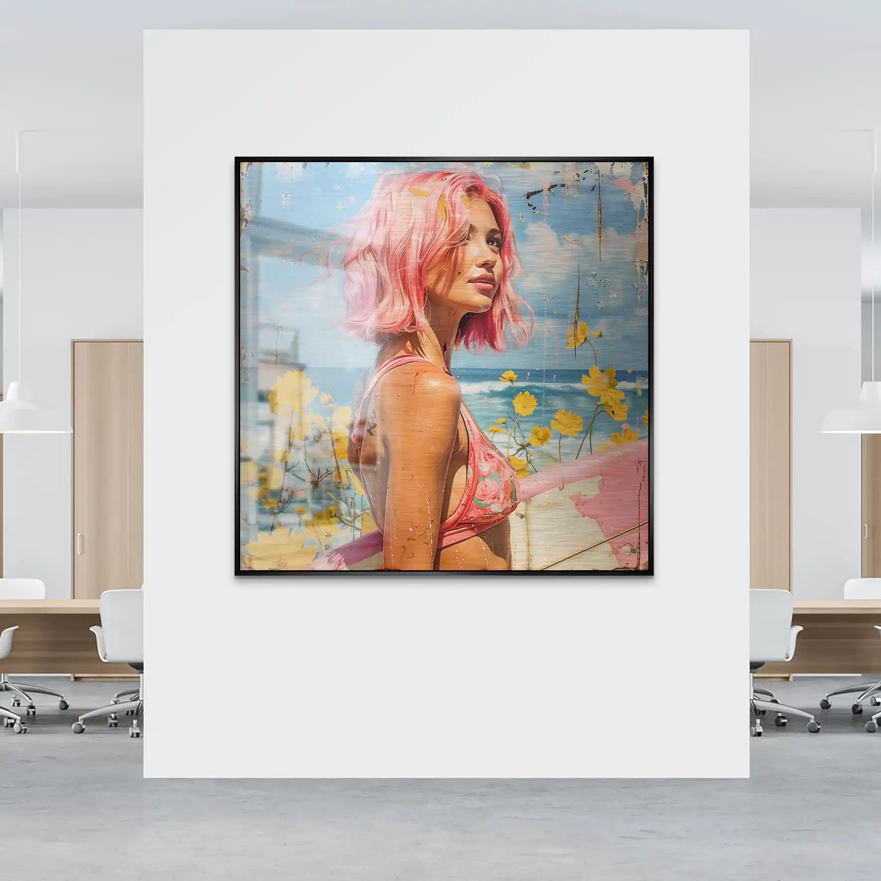 Beach Girl Nr.2 Alu Gebürstet Bild INGALERIE