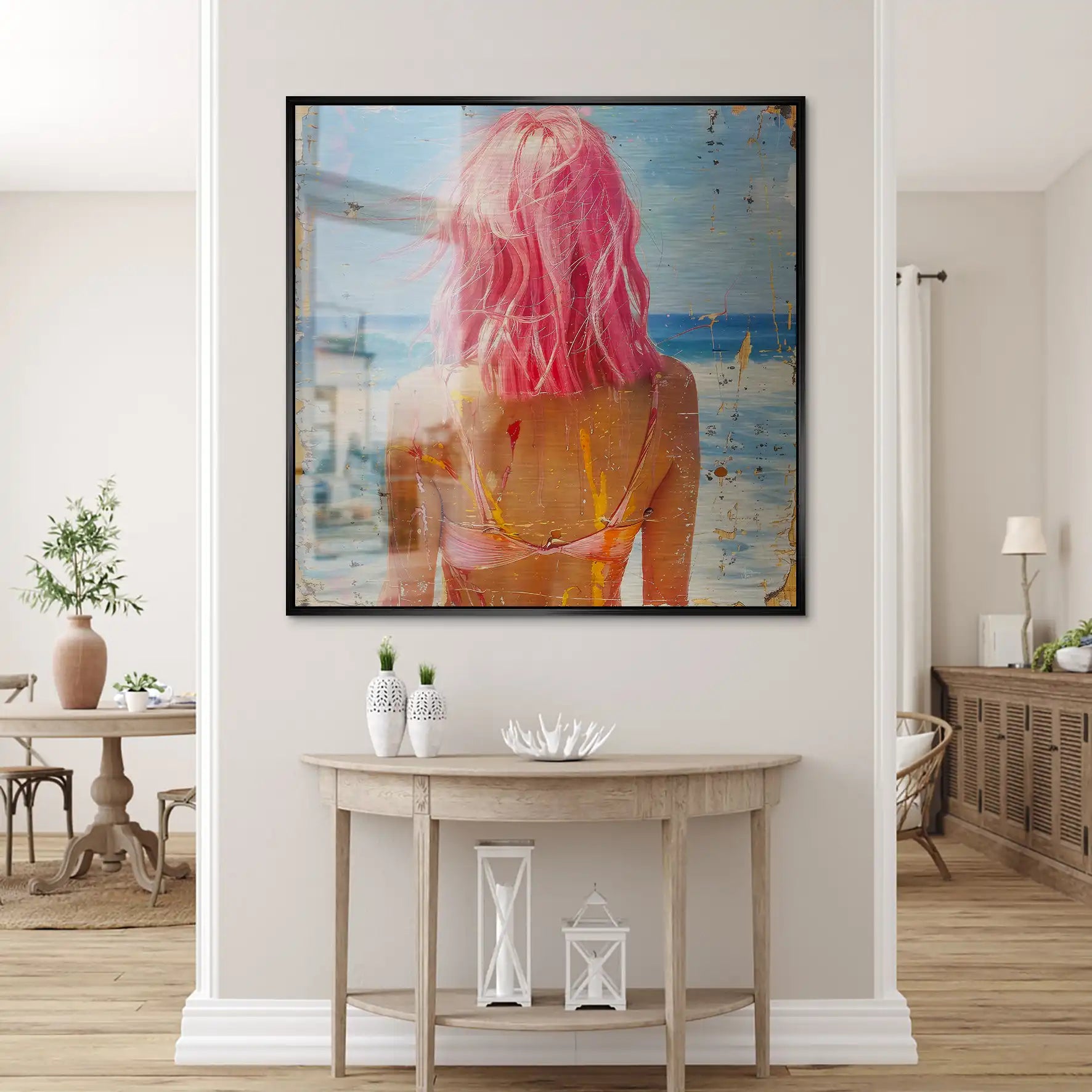 Beach Girl Nr.5 Alu Gebürstet Bild INGALERIE