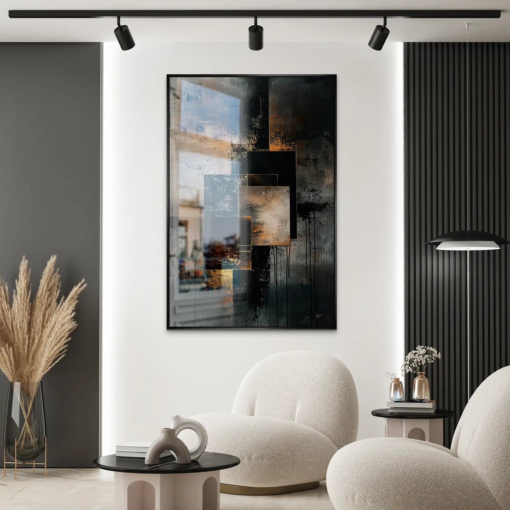 Abstrakt Nr.26 Alu Gebürstet Bild INGALERIE