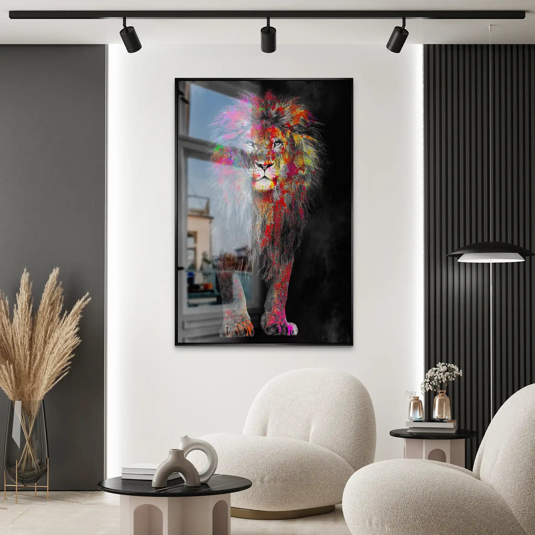 Lion Color Style AluDibond Gebürstet INGALERIE