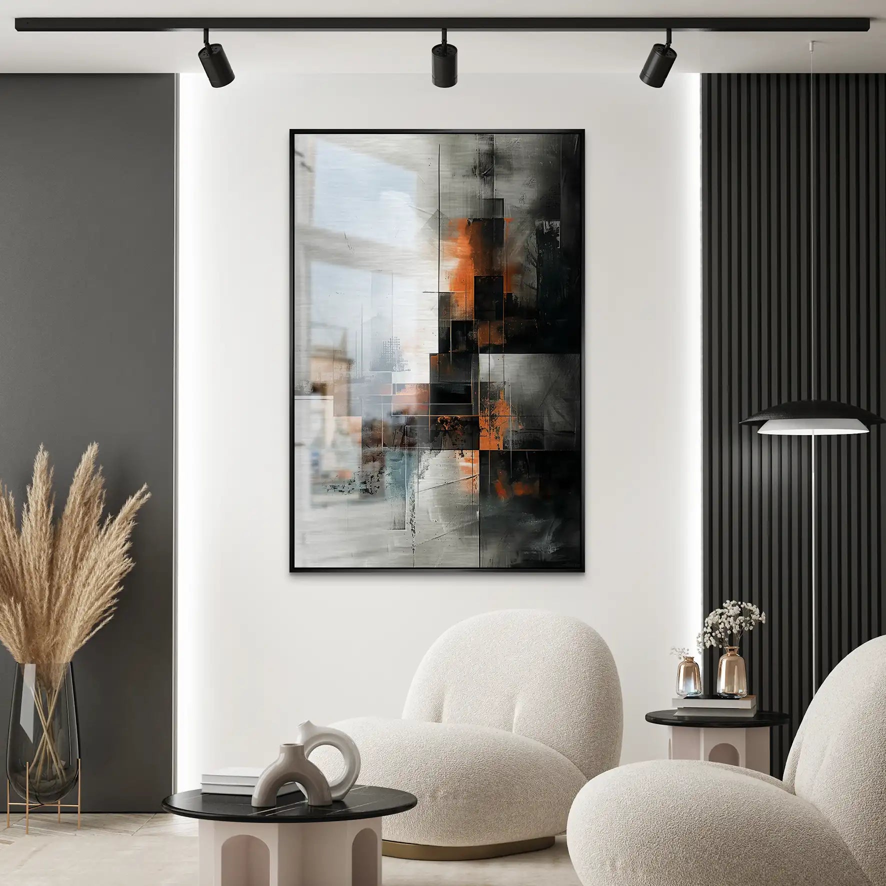 Abstrakt Nr.25 Alu Gebürstet Bild INGALERIE