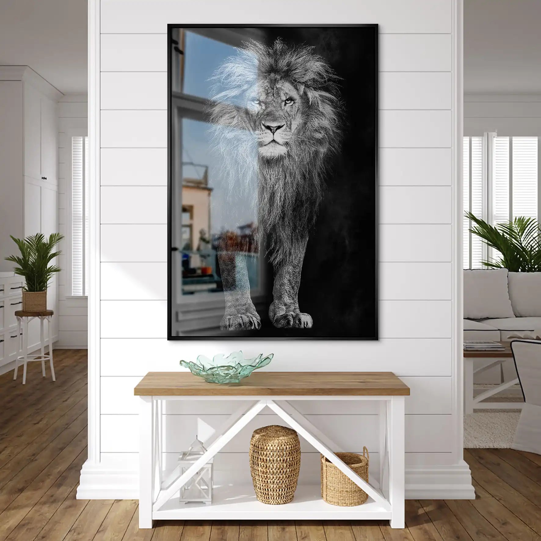 Lion Black Style AluDibond Gebürstet INGALERIE