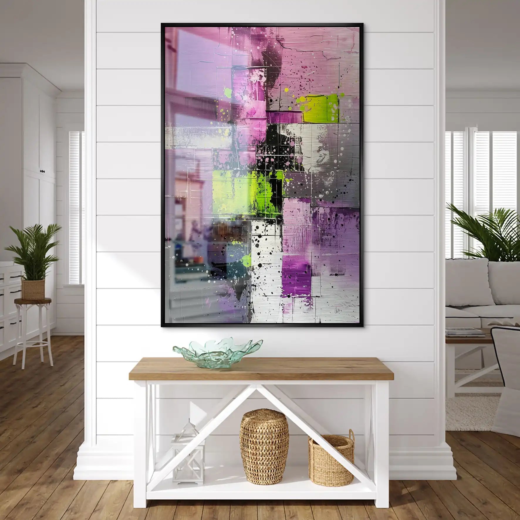 Abstrakt Nr.22 Alu Gebürstet Bild INGALERIE