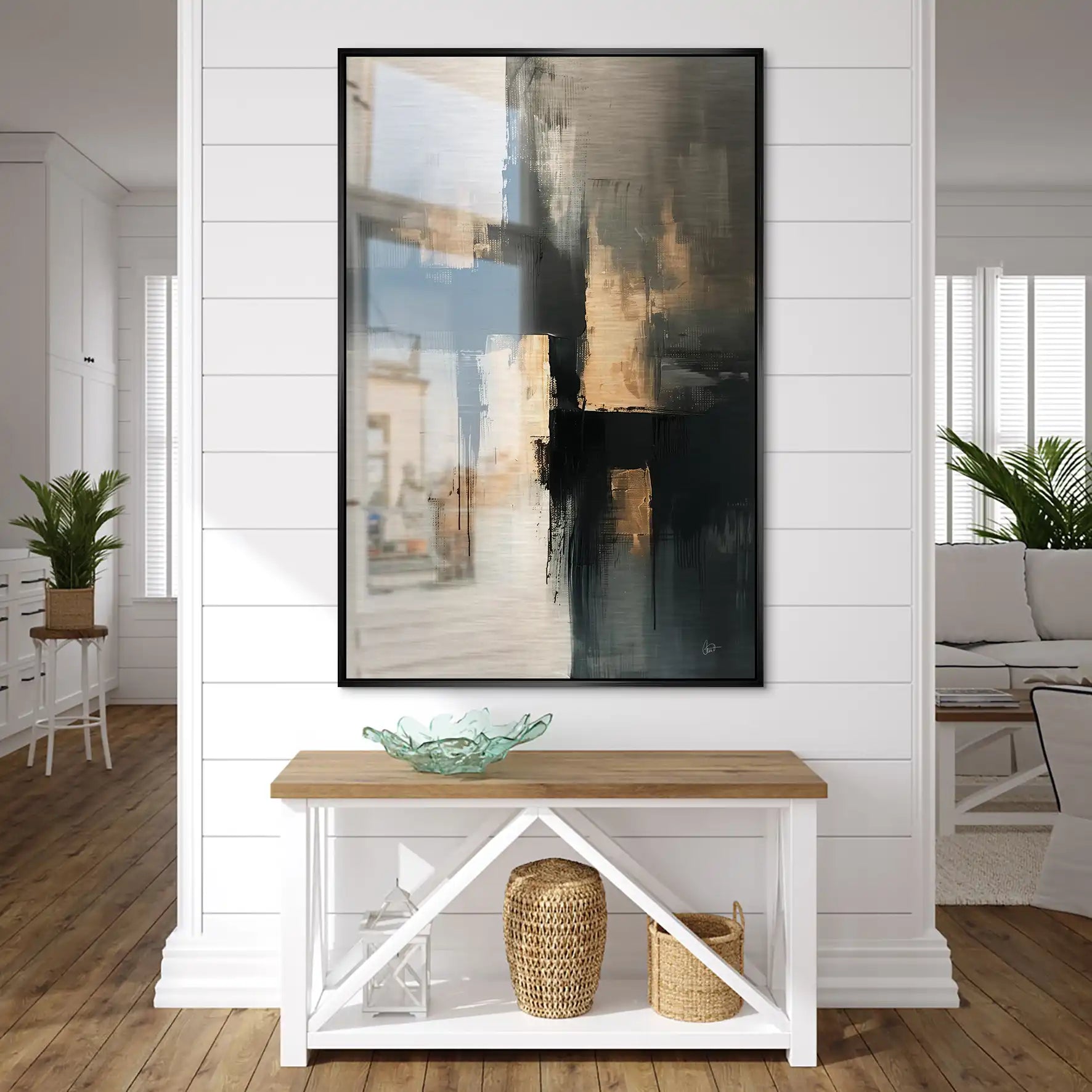 Abstrakt Nr.24 Alu Gebürstet Bild INGALERIE