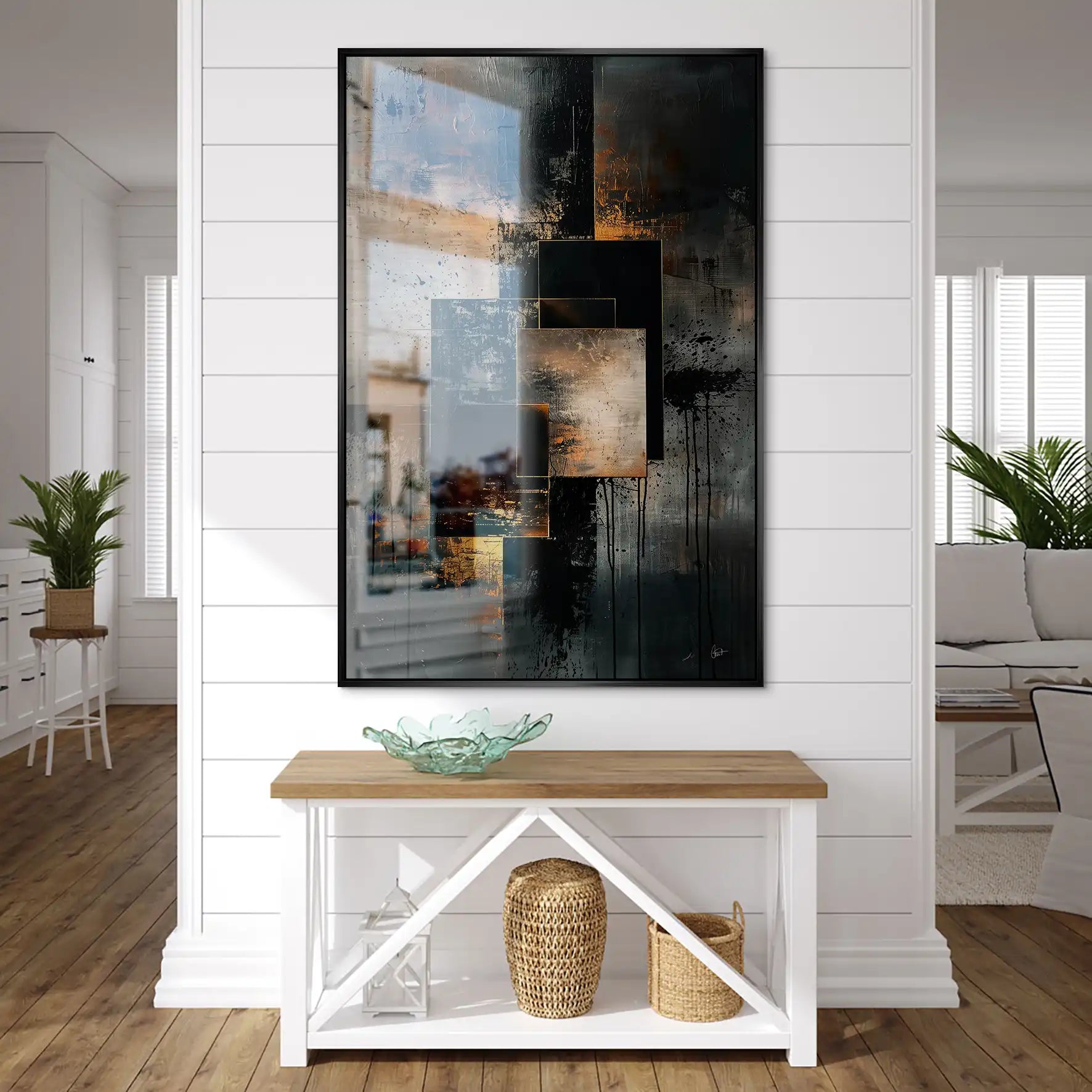 Abstrakt Nr.26 Alu Gebürstet Bild INGALERIE