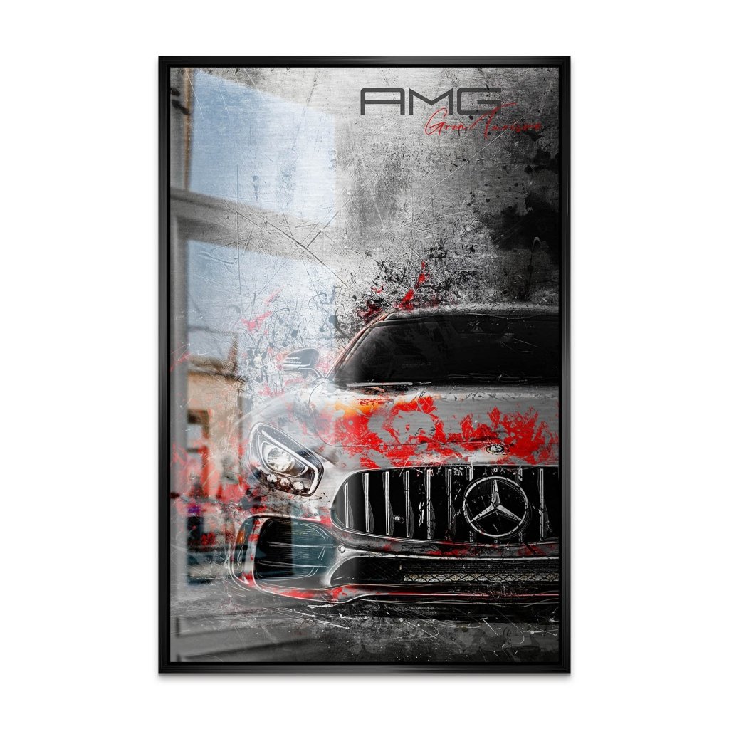 Mercedes AMG GT Abstrakt Modern AluDibond Gebürstet INGALERIE