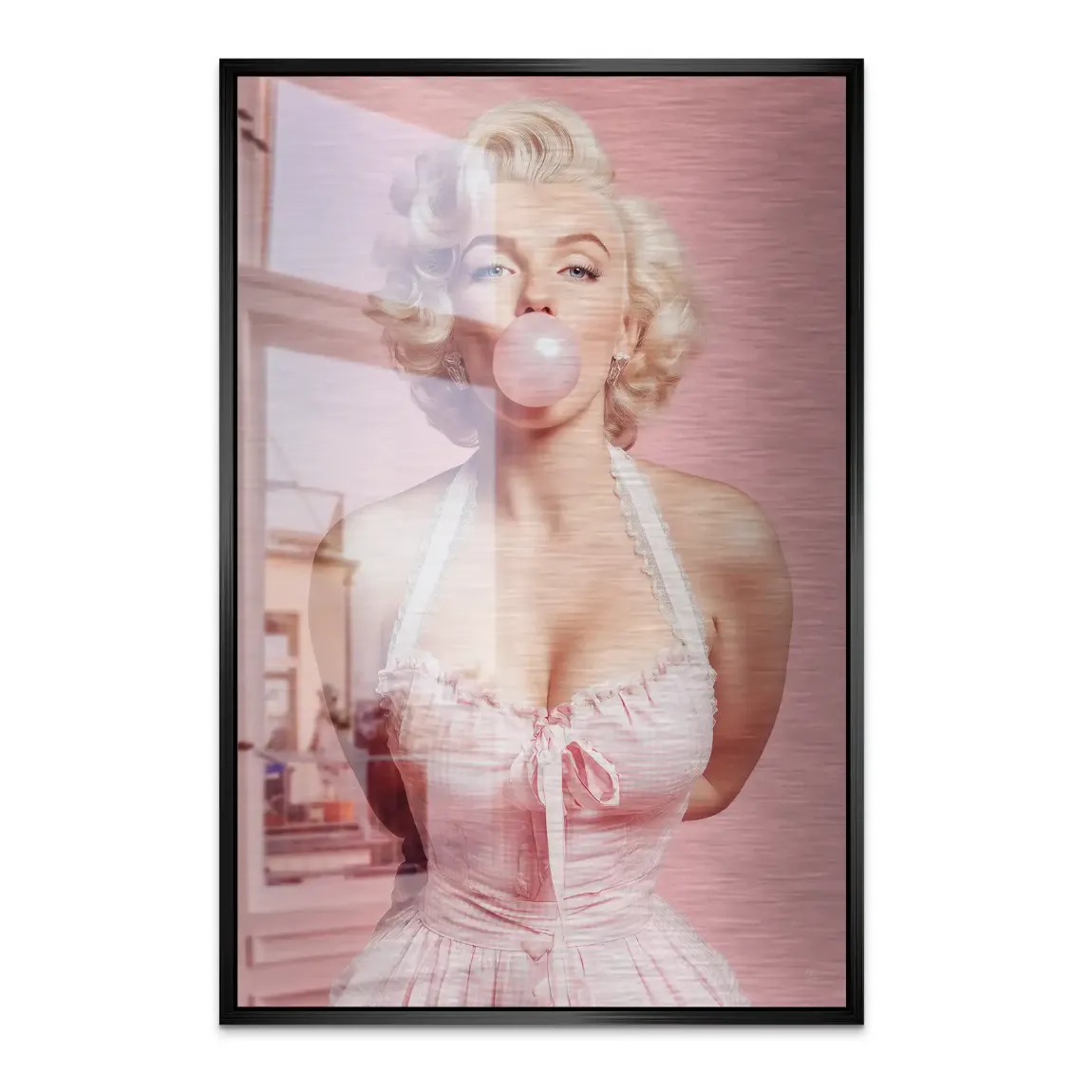 Monroe Bubble Charm Alu Dibond Bild gebürstet