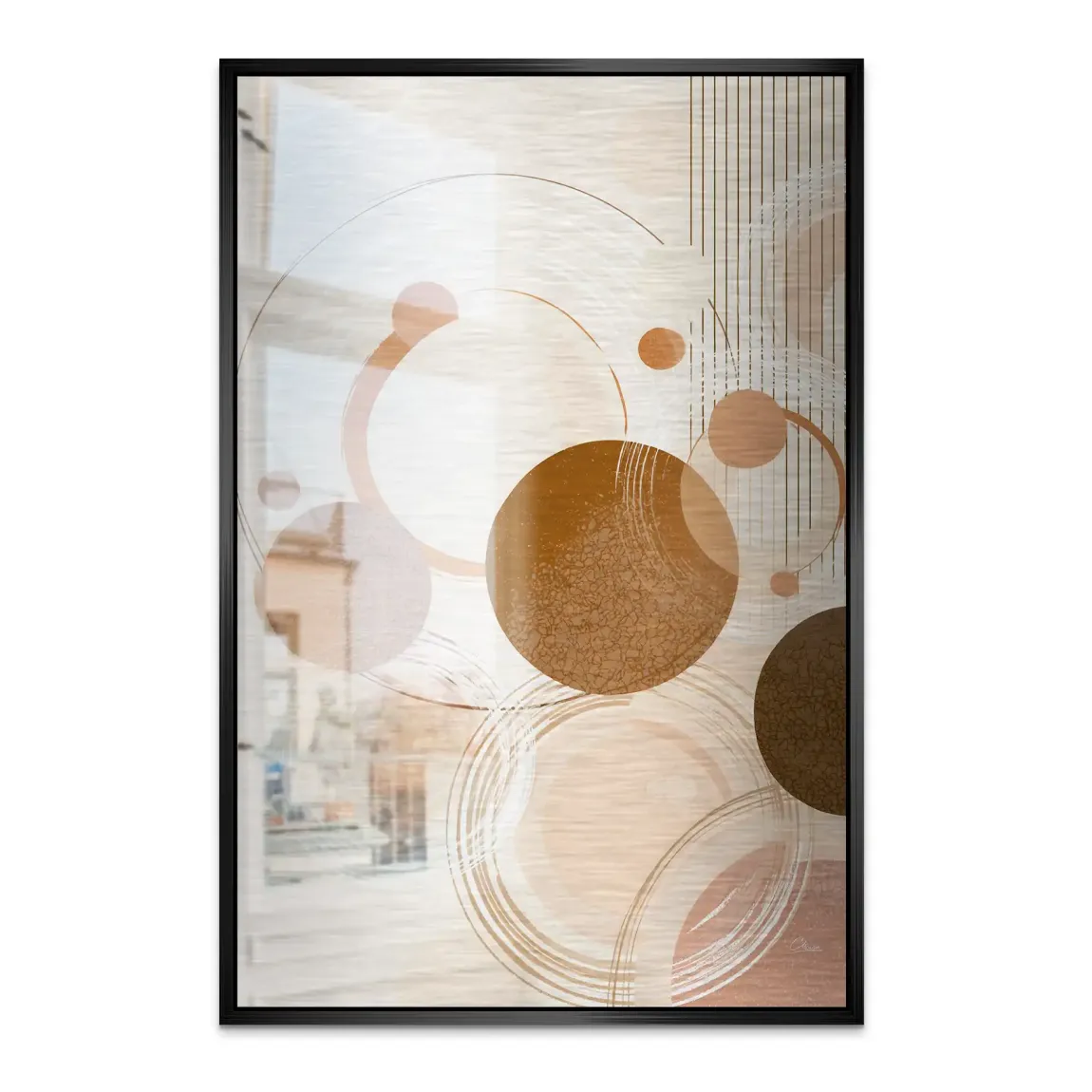 Circles of Timeless Alu Dibond Bild gebürstet INGALERIE