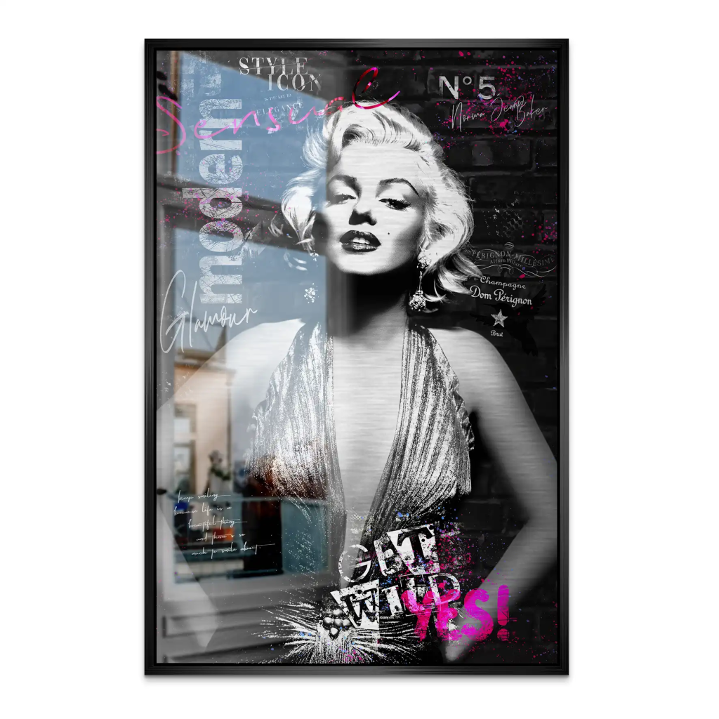 Marilyn Get Wild AluDibond Gebürstet INGALERIE
