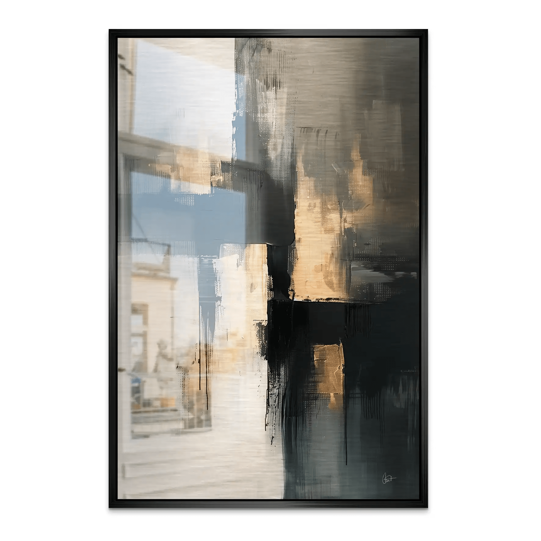 Abstrakt Nr.24 Alu Gebürstet Bild INGALERIE