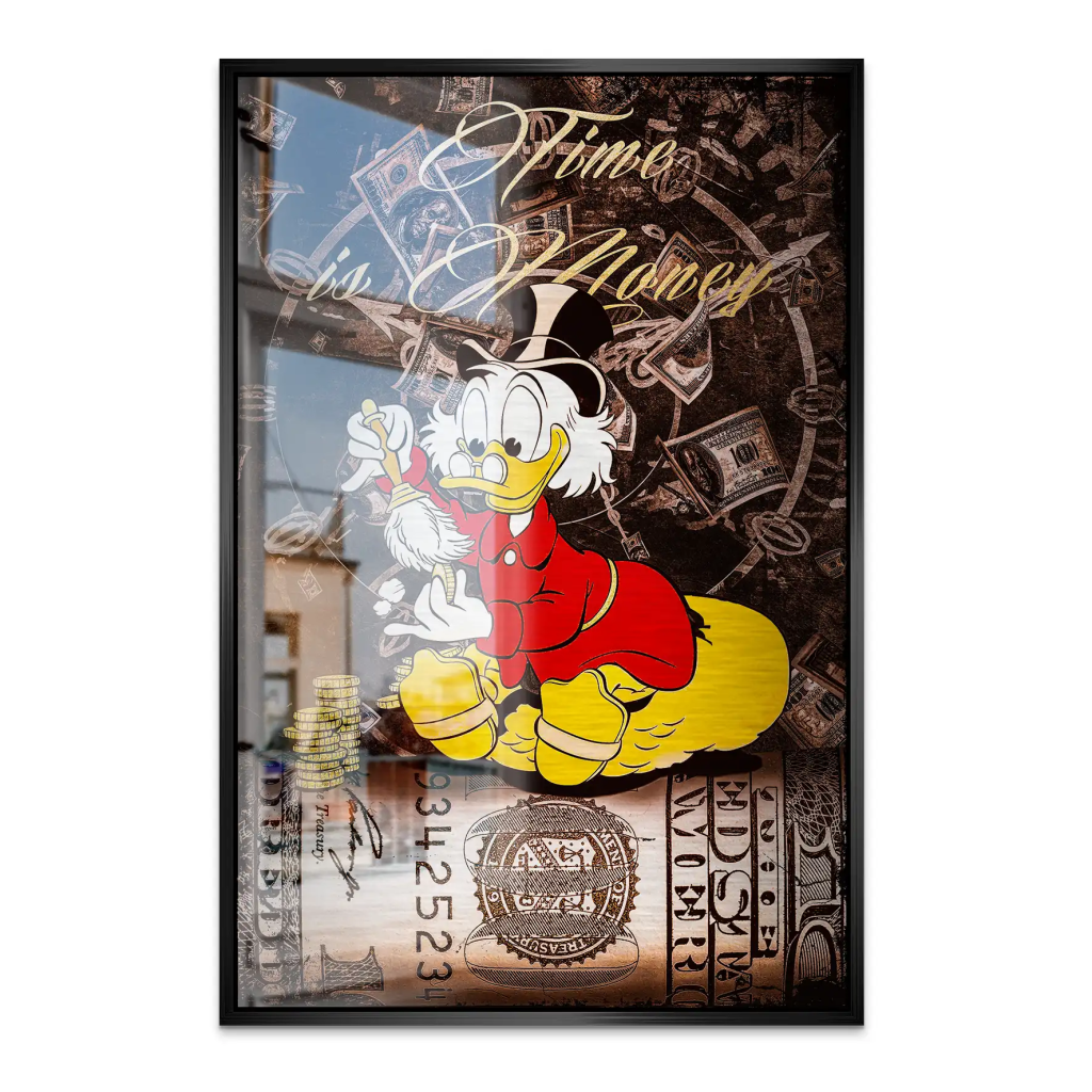 Dagobert Money Vintage Style AluDibond Gebürstet INGALERIE