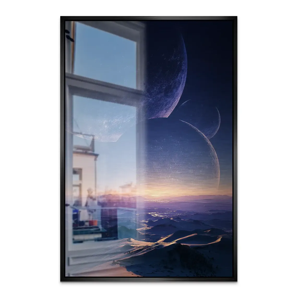 Jenseits der Welt Alu Dibond Bild gebürstet