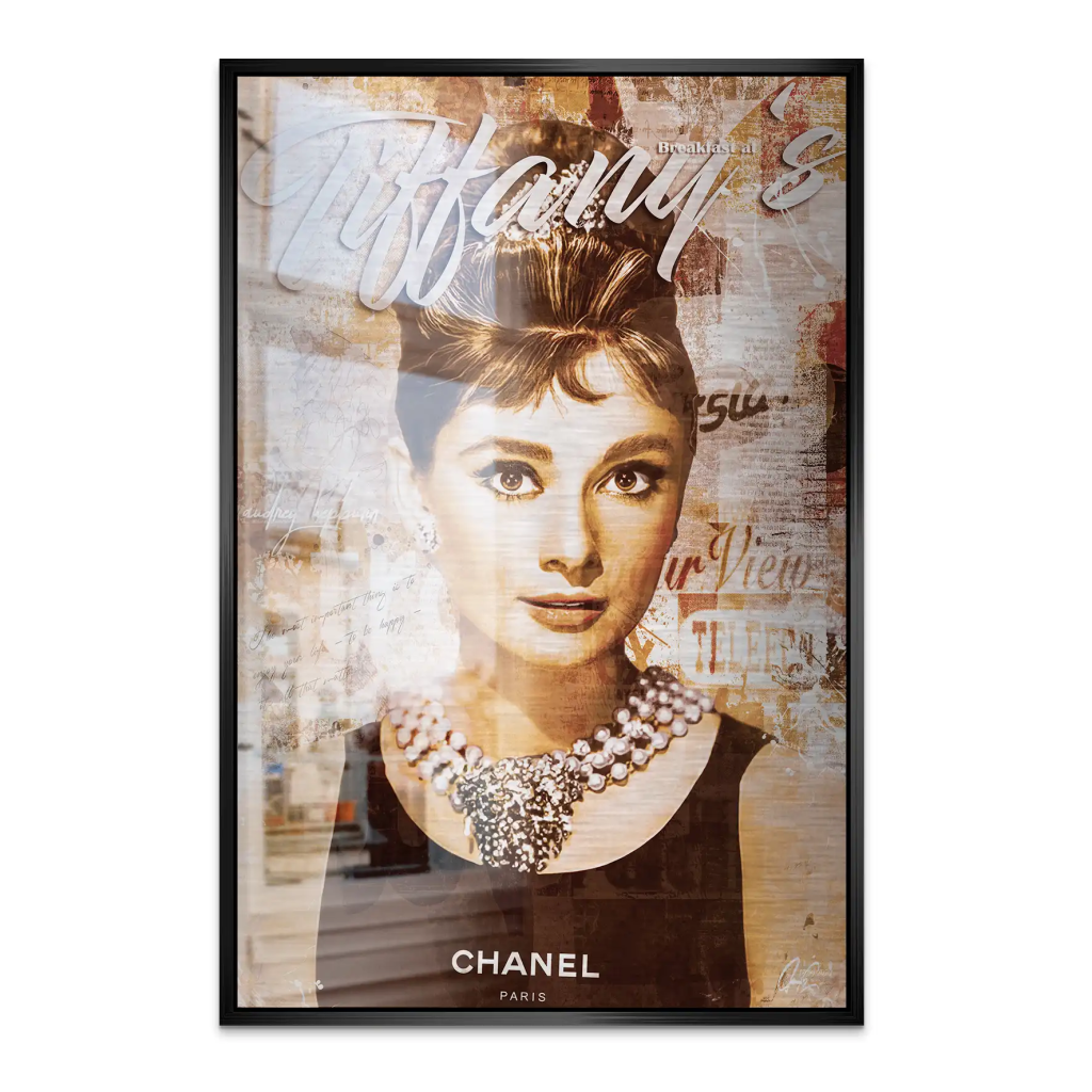 Audrey Tiffany Retro Art AluDibond Gebürstet INGALERIE