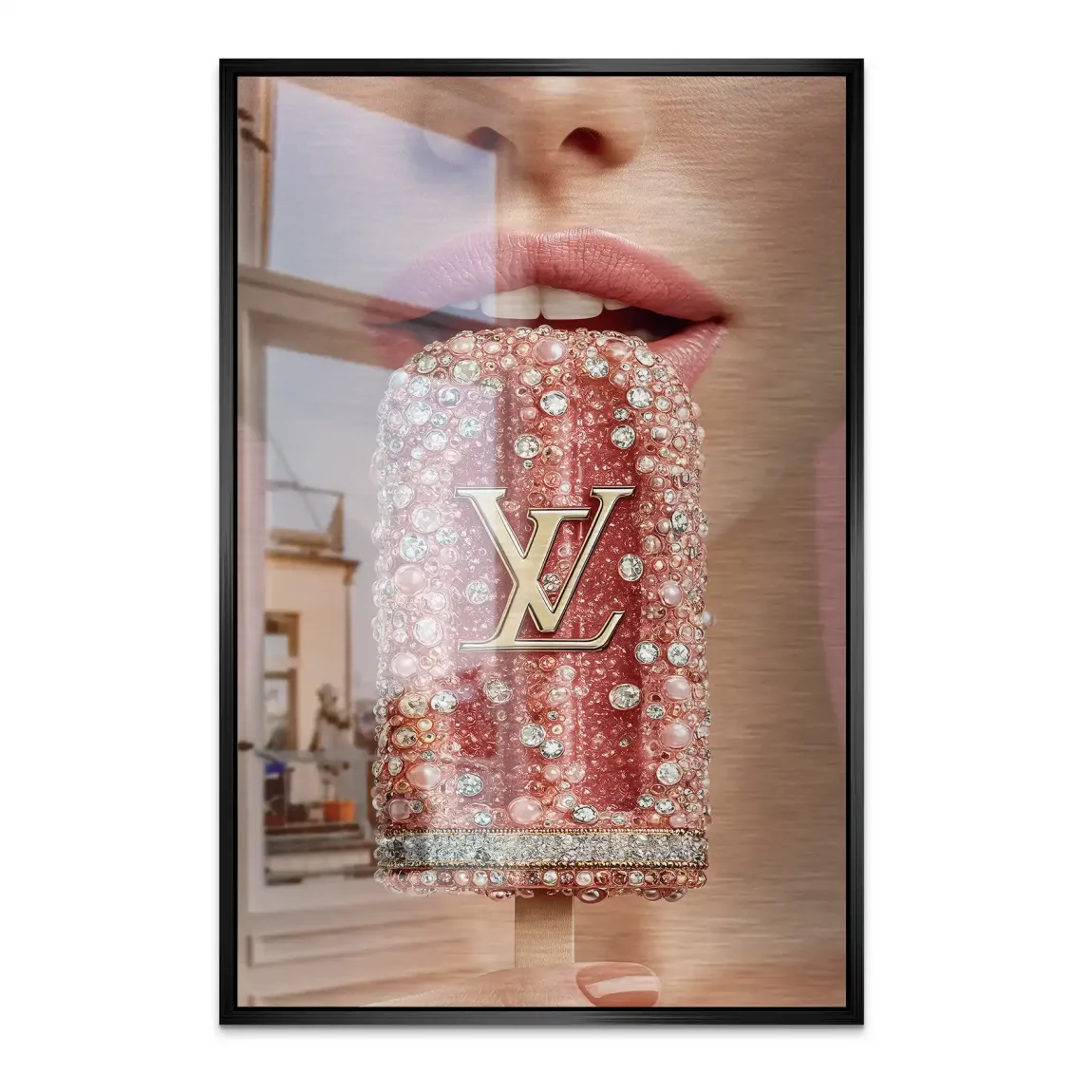 Diamonds and Desire Alu Dibond Bild gebürstet