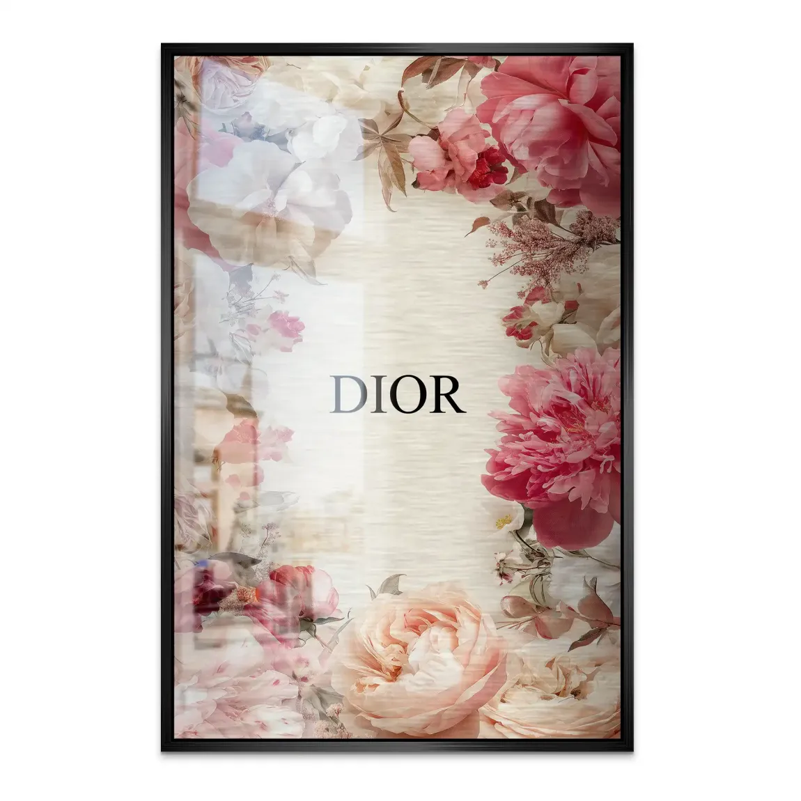 Floral Couture Alu Dibond Bild gebürstet