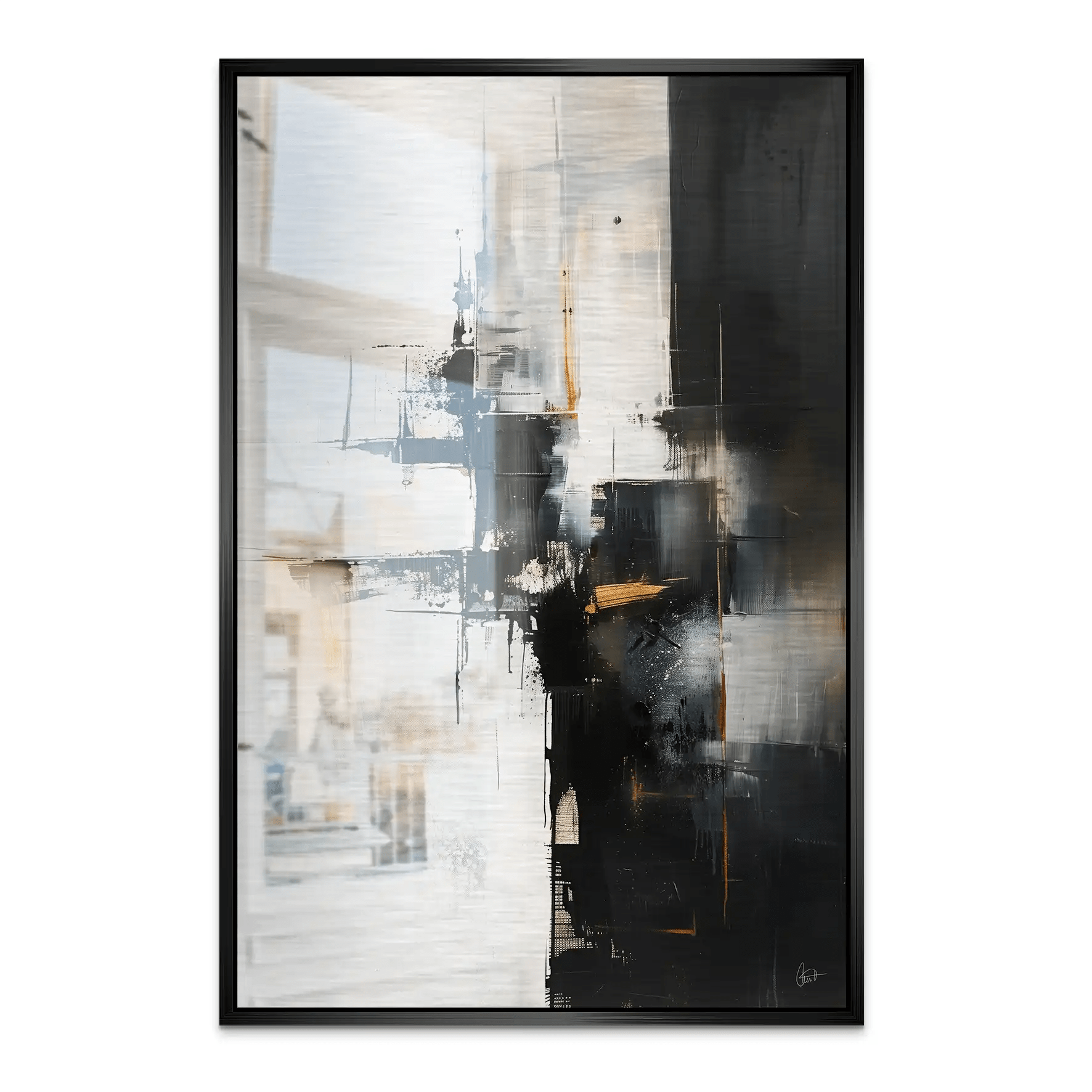 Abstrakt Nr.28 Alu Gebürstet Bild INGALERIE