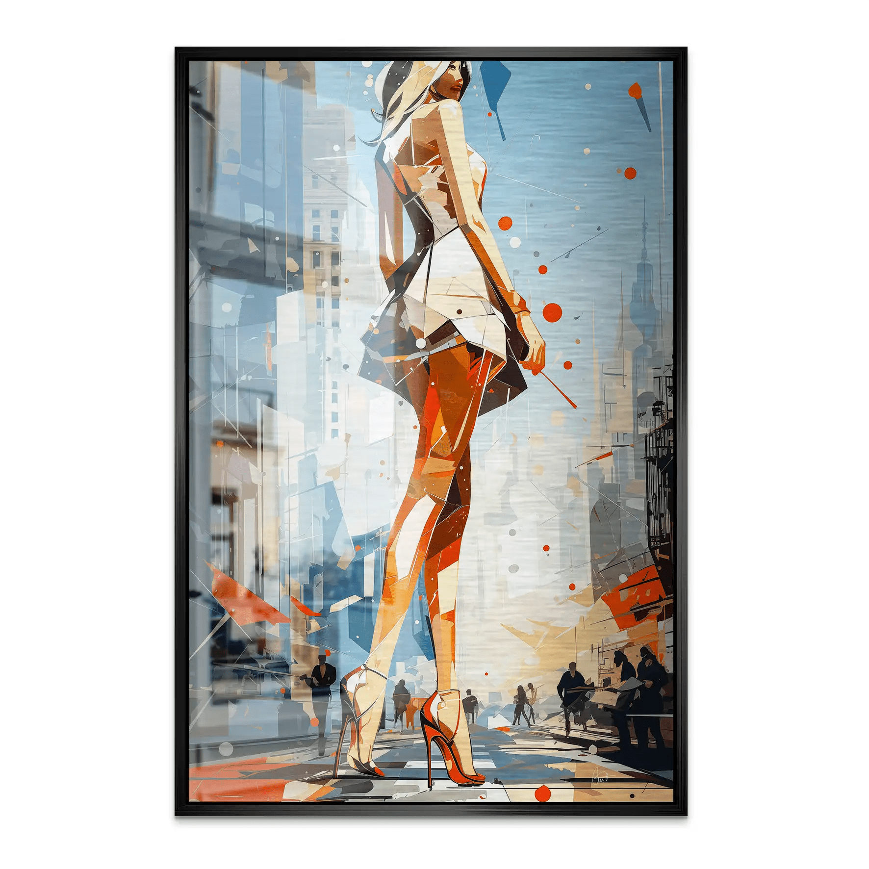 City Walk New York Pop Art AluDibond Gebürstet INGALERIE