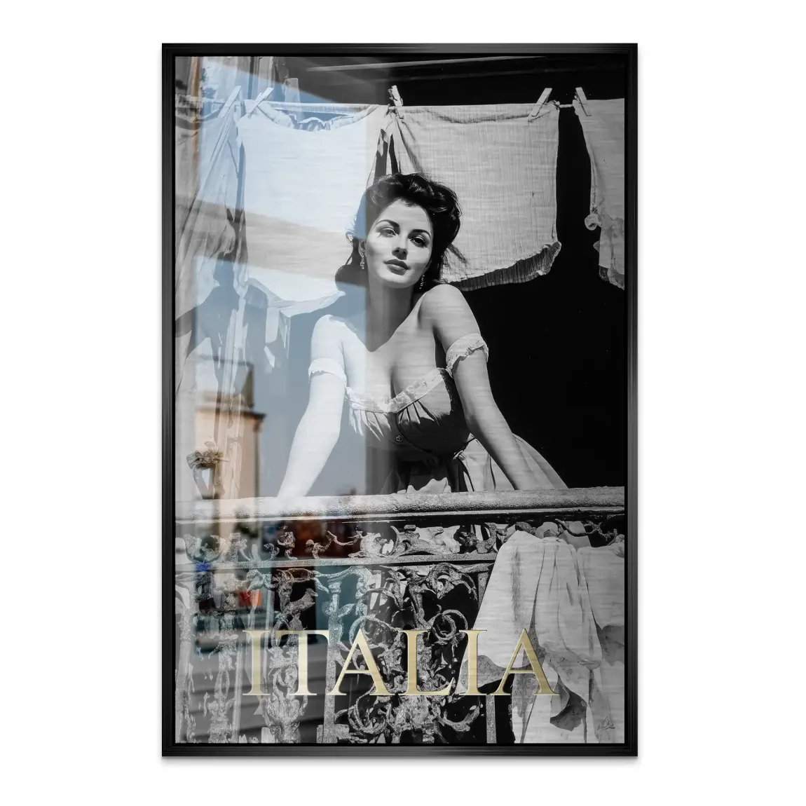 Bella Donna Noir Alu Dibond Bild gebürstet