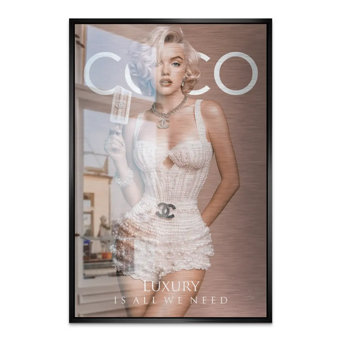 Coco Elegance Alu Dibond Bild gebürstet