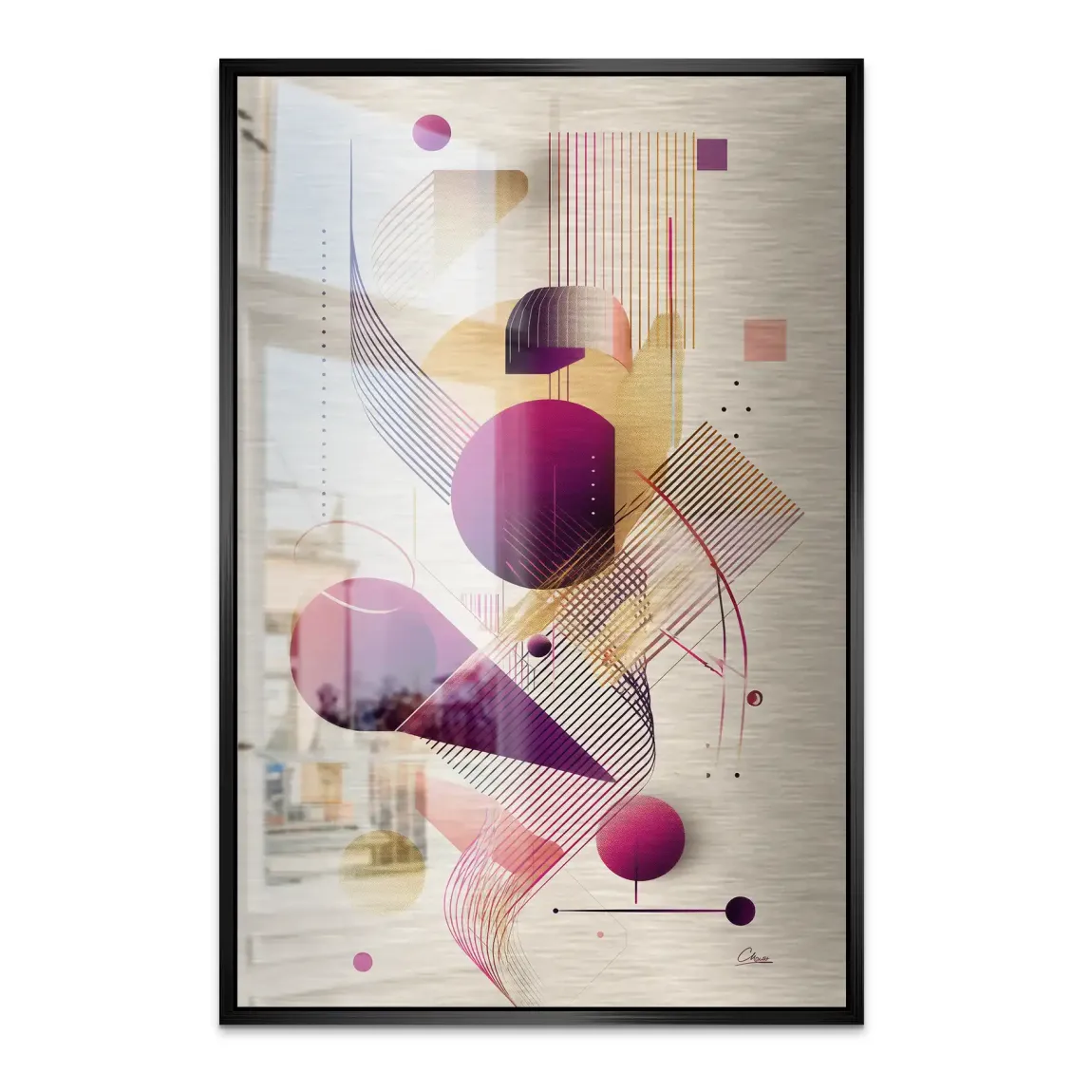 Velour Spectrum Harmony Alu Dibond Bild gebürstet INGALERIE
