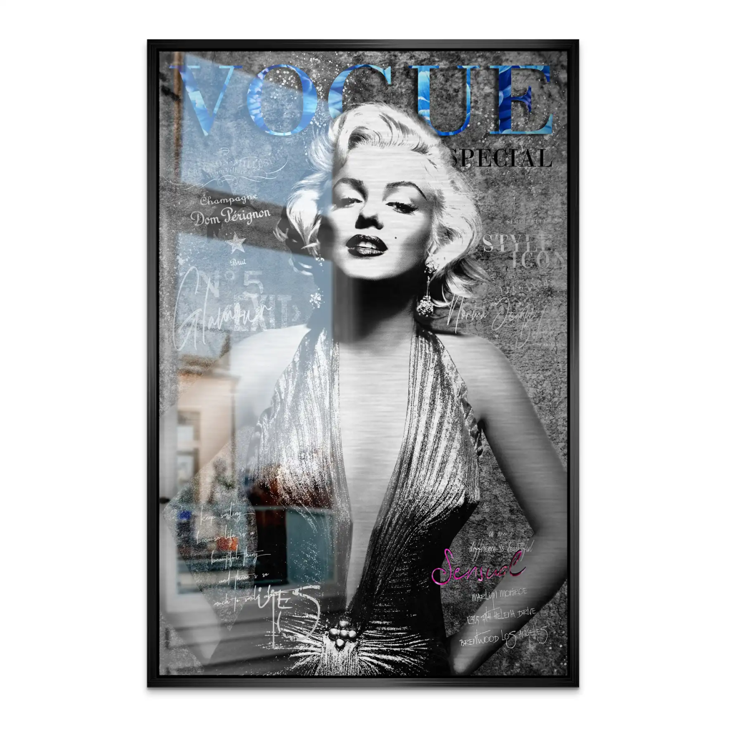 Marilyn Vogue AluDibond Gebürstet INGALERIE