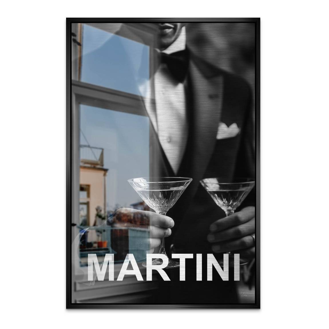 Martini Moment Alu Dibond Bild gebürstet