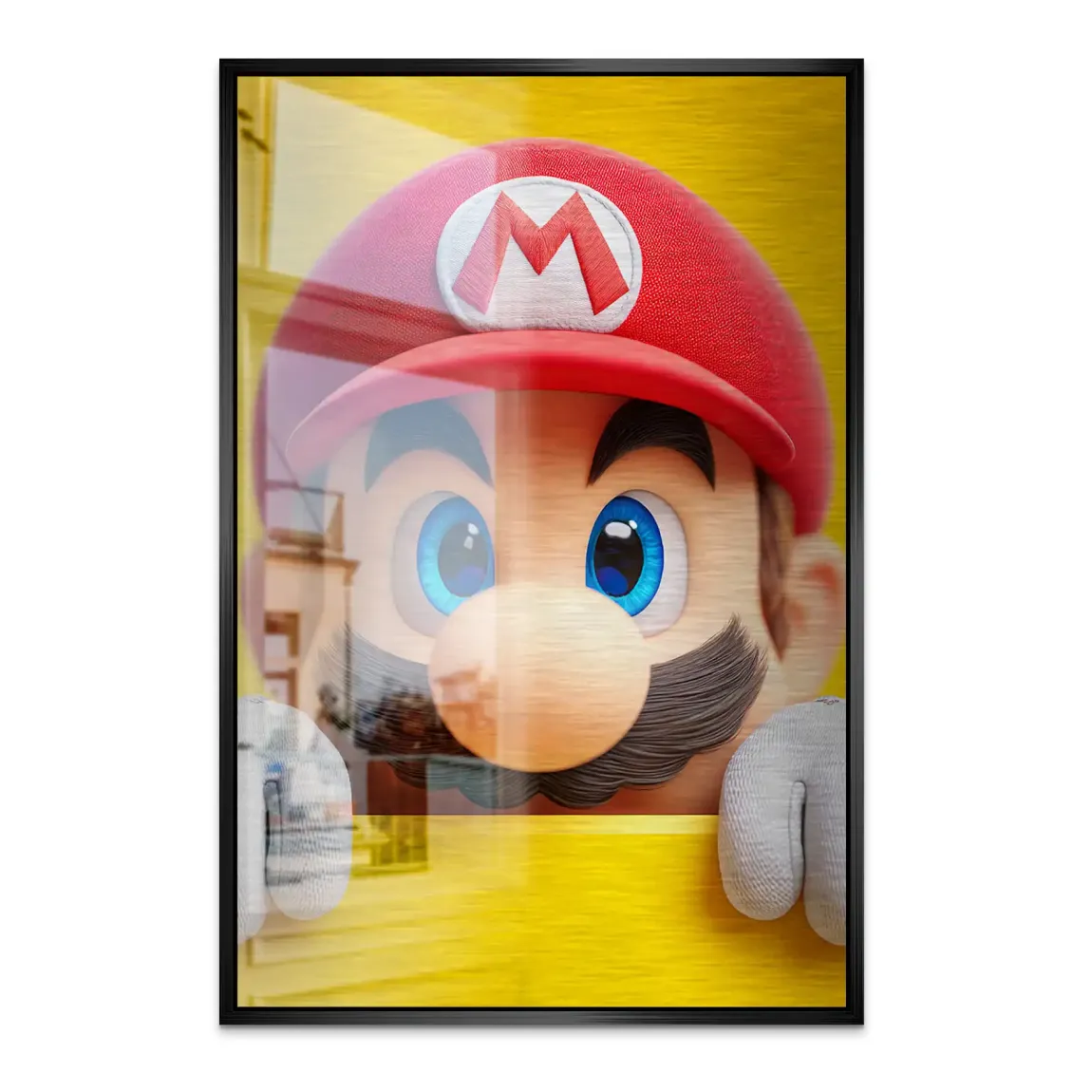 Mario Ikone Alu Dibond Bild gebürstet