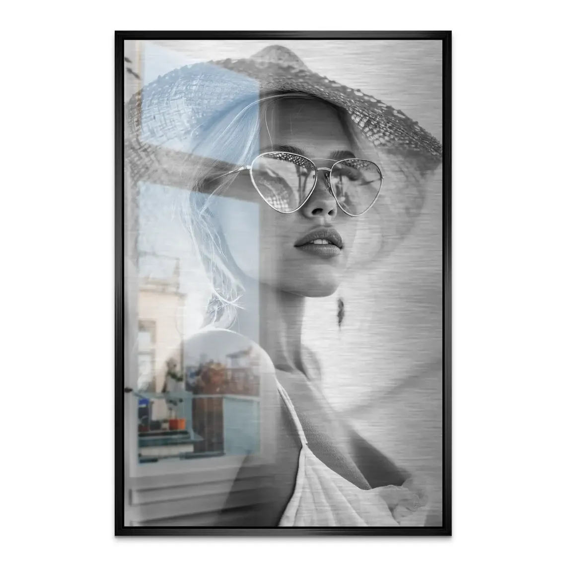 Summer Glam Noir Alu Dibond Bild gebürstet