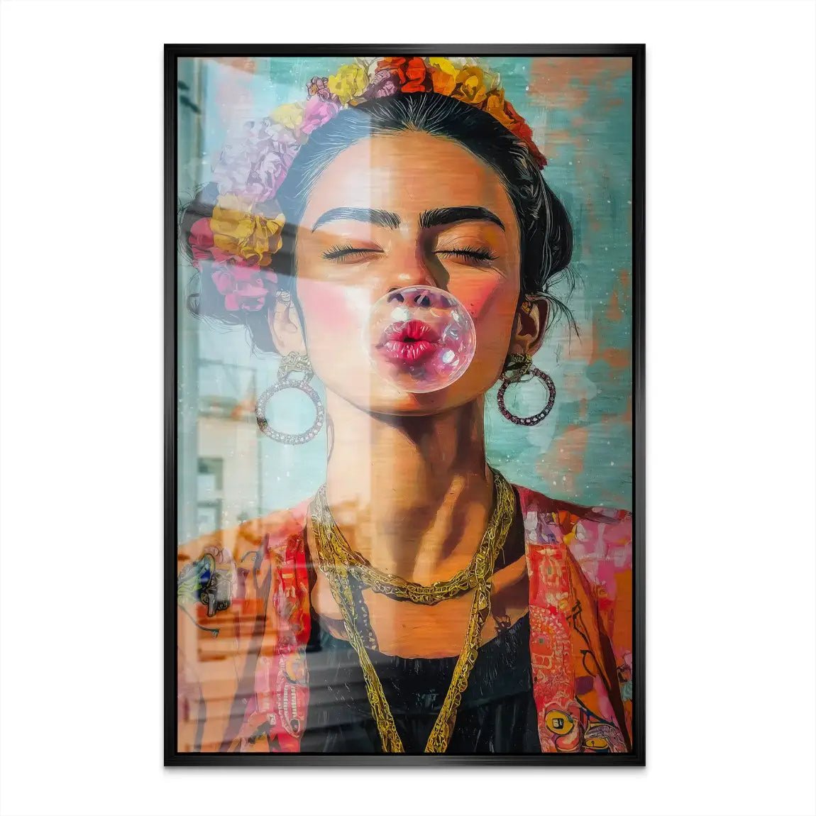 Frida Bubble Gum AluDibond Gebürstet INGALERIE