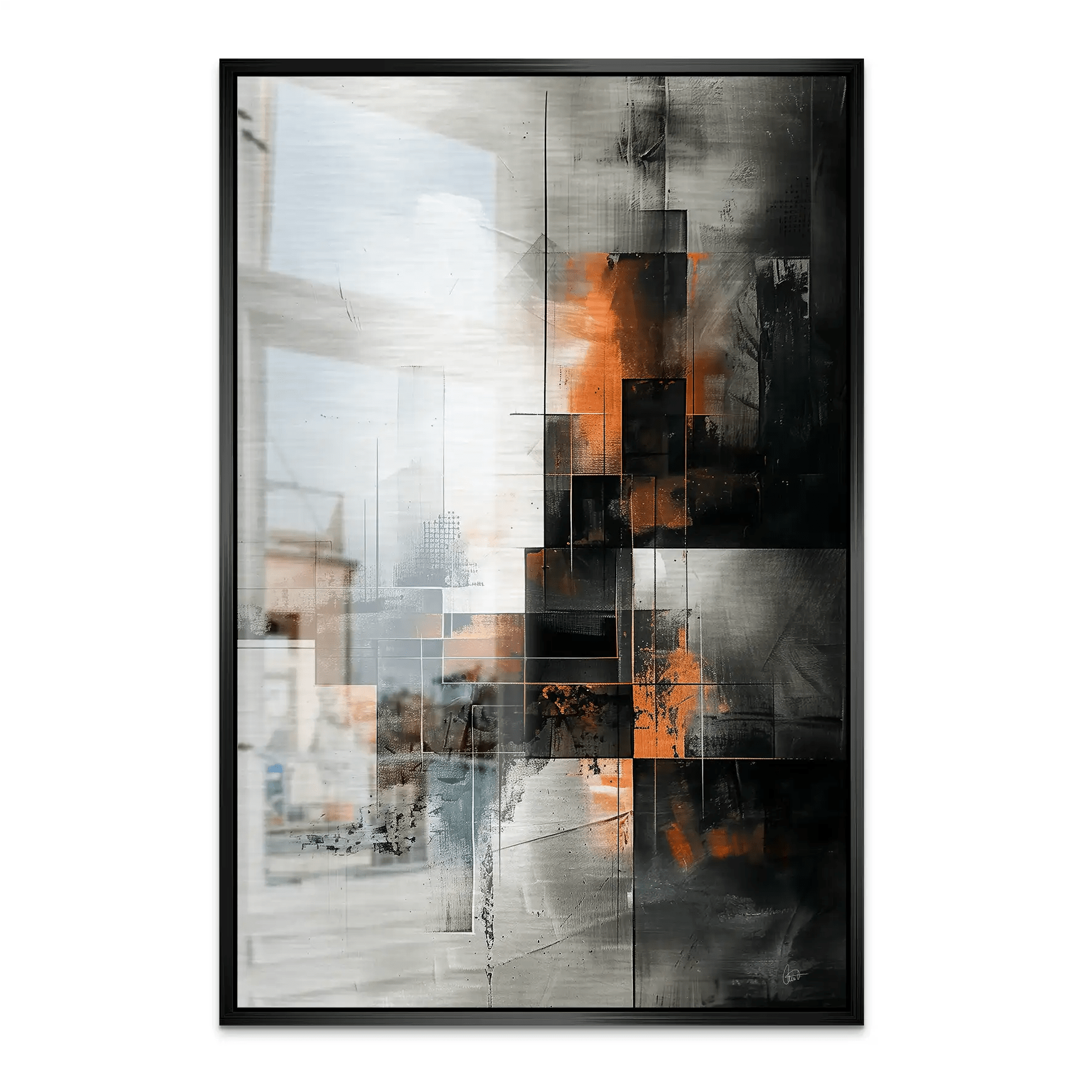 Abstrakt Nr.25 Alu Gebürstet Bild INGALERIE