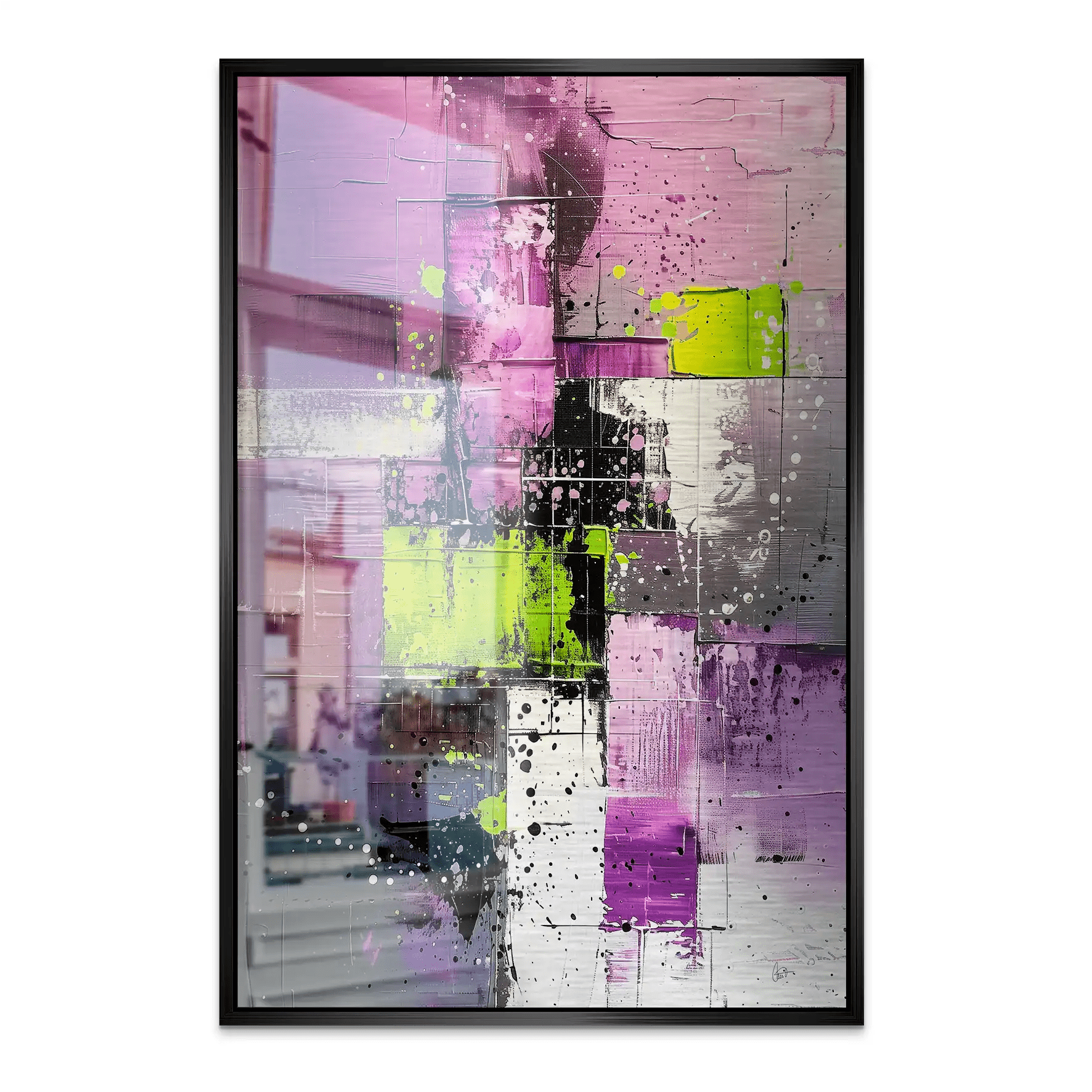 Abstrakt Nr.22 Alu Gebürstet Bild INGALERIE