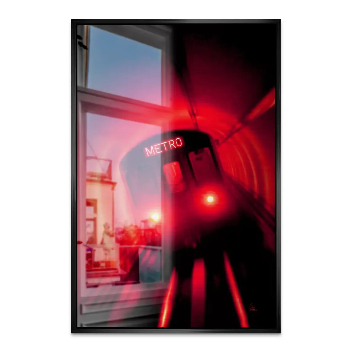 Metro Art Aluminiumbild gebürstet