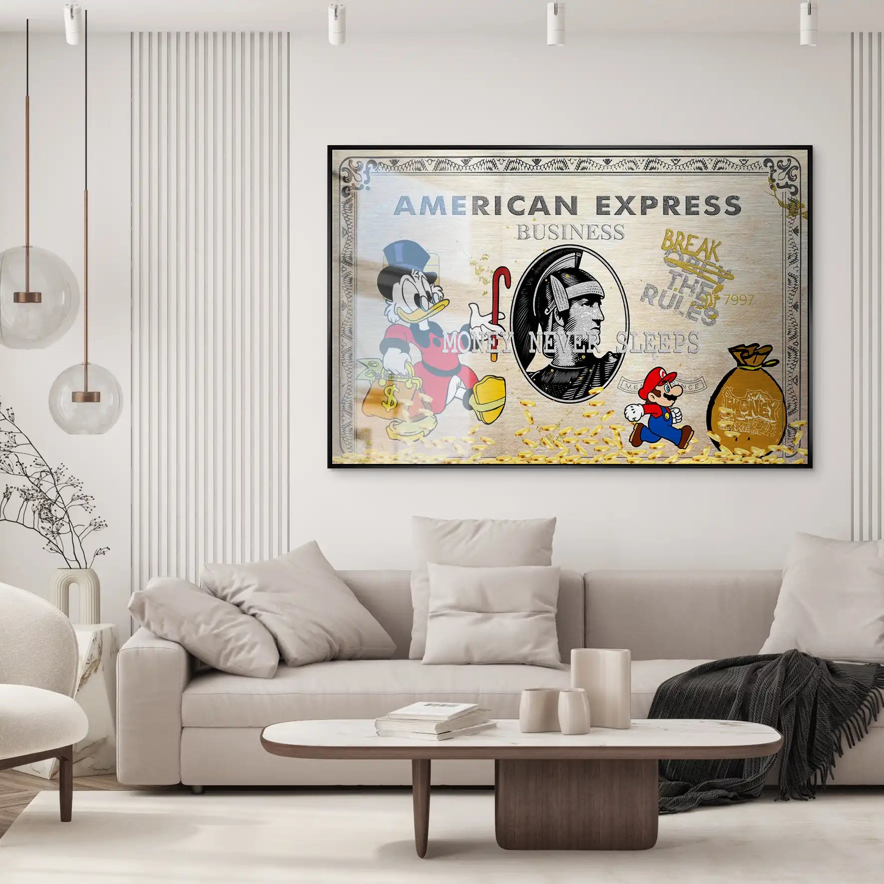 Dagobert Retro Amex AluDibond Gebürstet INGALERIE