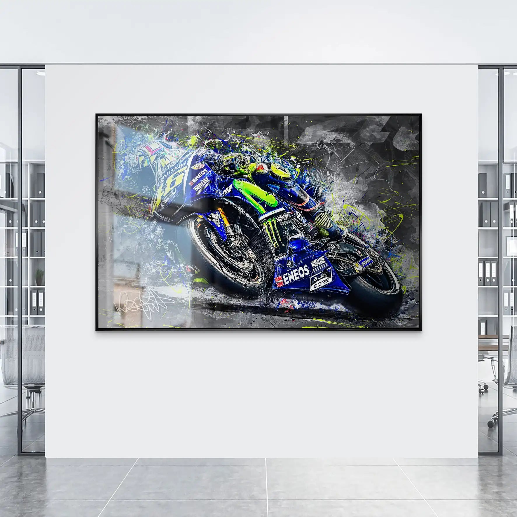 Yamaha Rossi Style AluDibond Gebürstet INGALERIE
