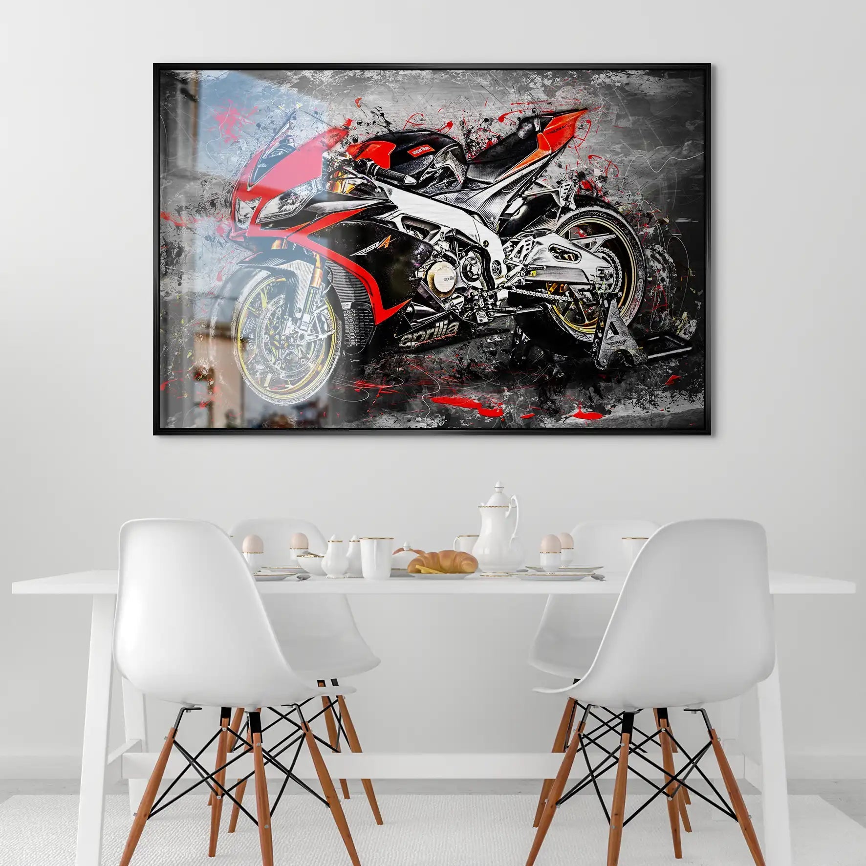 Aprilia RSV4 Abstrakt AluDibond Gebürstet INGALERIE