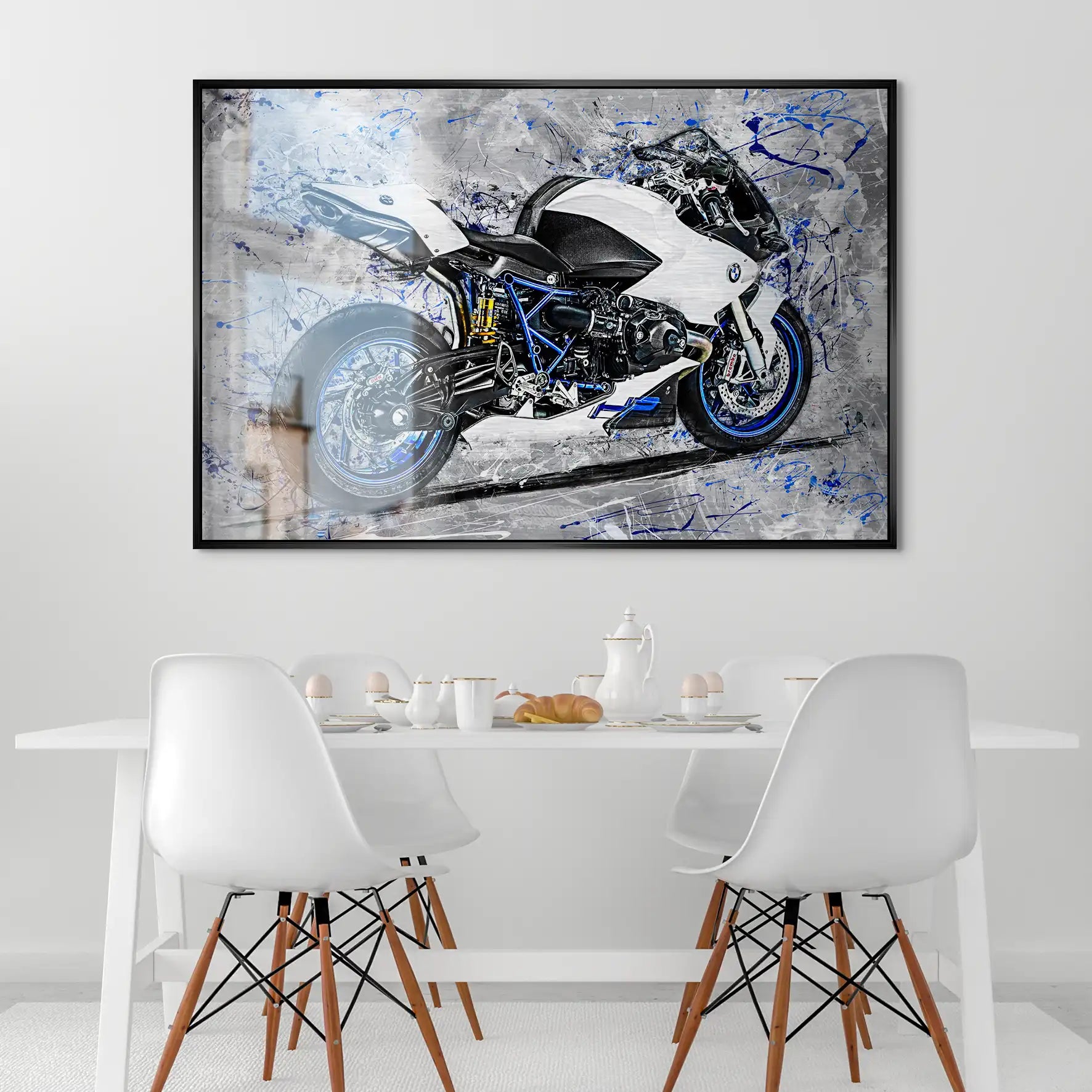 BMW HP2 Abstrakt Art Alu Gebürstet INGALERIE
